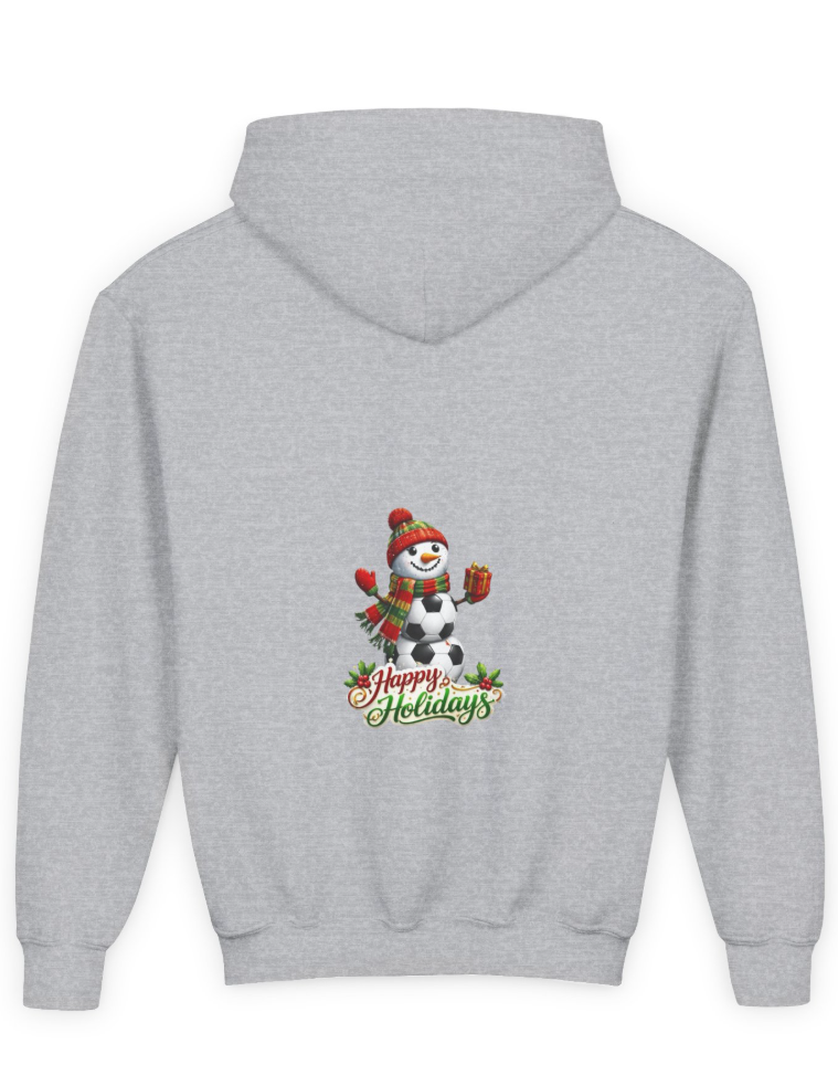 Soccer Christmas/Happy Holidays Soccer Hoodie