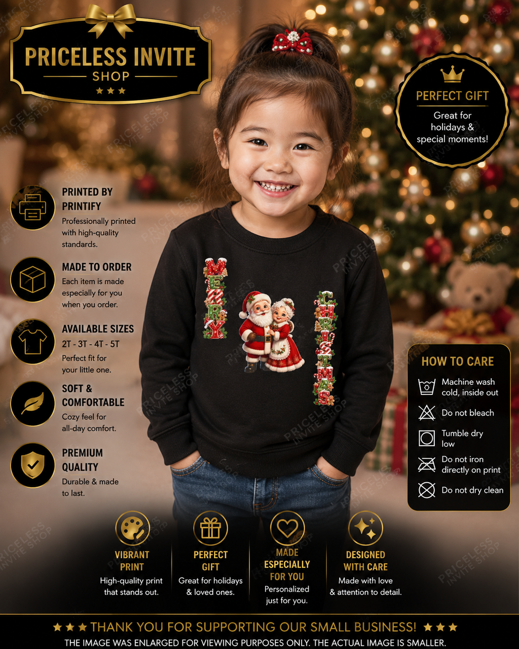 MERRY CHRISTMAS Toddler Sweatshirt