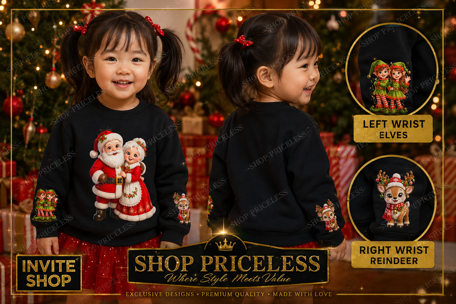 MERRY CHRISTMAS Toddler Sweatshirt