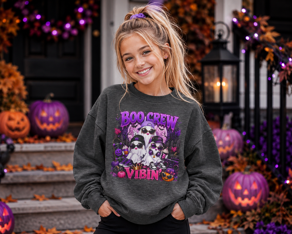 BOO CREW VIBIN YOUTH GIRLS SWEATSHIRT
