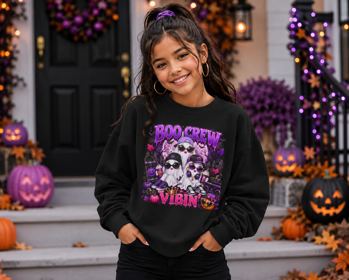 BOO CREW VIBIN YOUTH GIRLS SWEATSHIRT