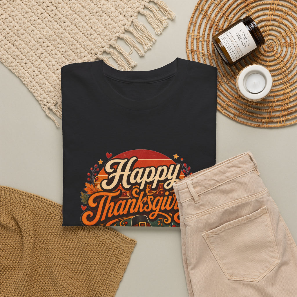 Happy Thanksgiving Unisex Heavy Cotton Tee