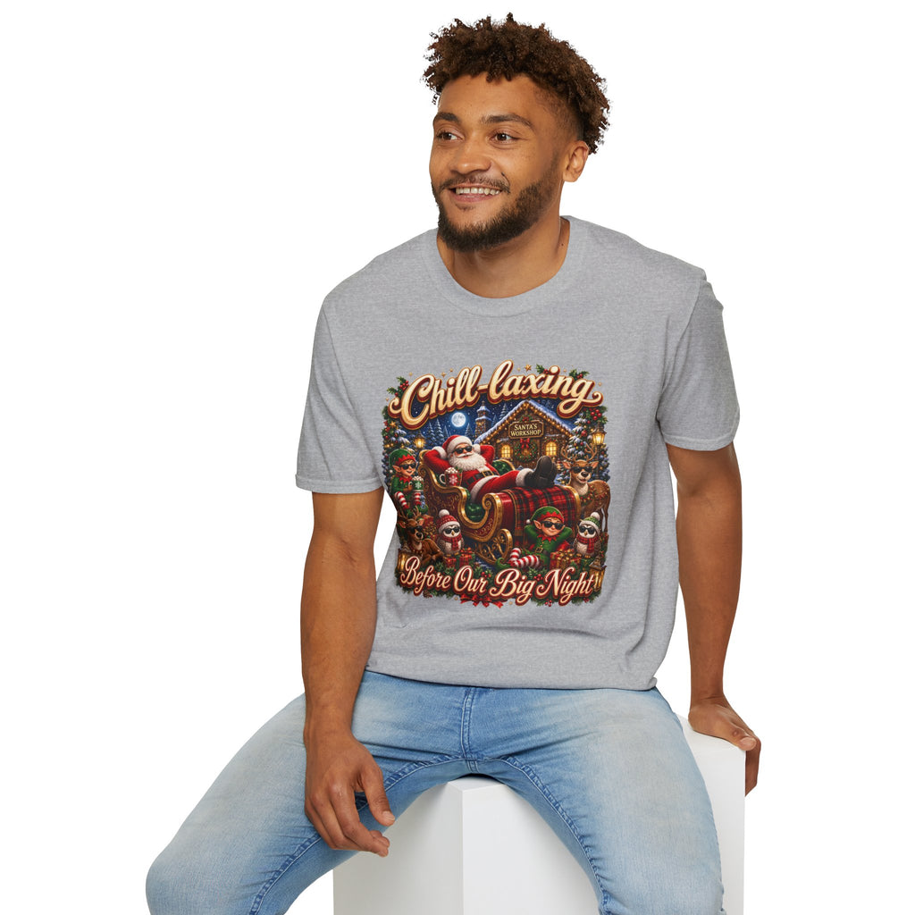 JUST CHILLIN SANTA Unisex Softstyle T-Shirt
