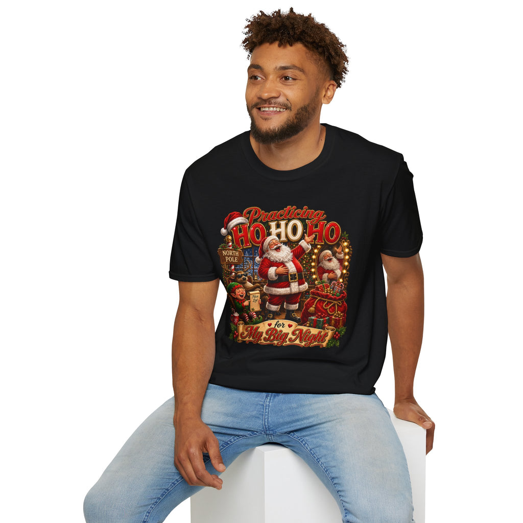 SANTA PRACTICING HOHOHO Unisex Softstyle T-Shirt