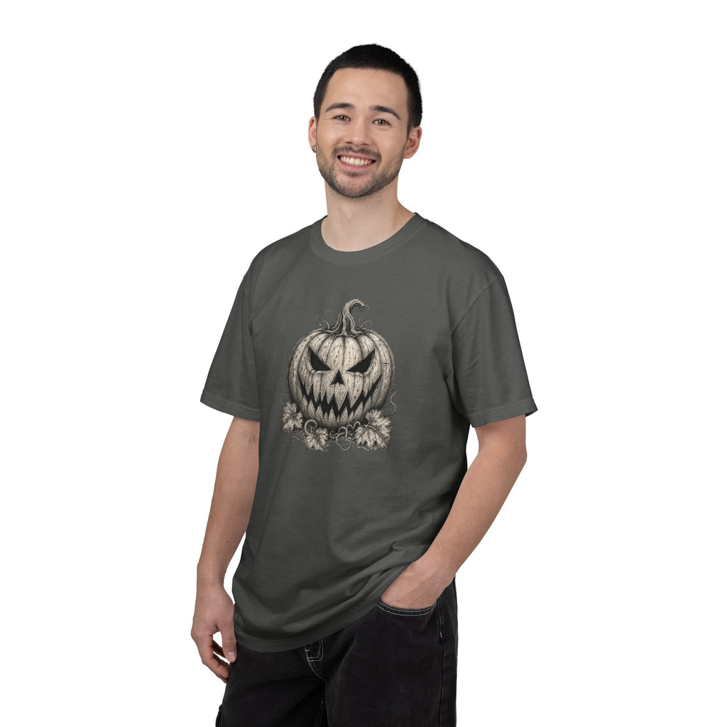 VINTAGE CREEPY PUMPKIN T-SHIRT Unisex Garment-Dyed T-shirt