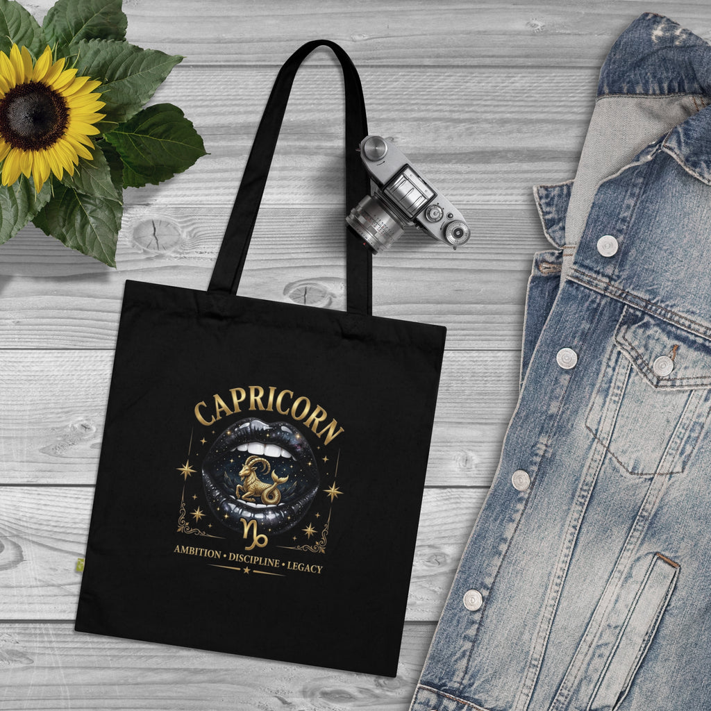 Capricorn Zodiac Celestial Tote Bag