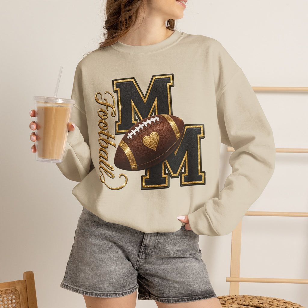 FOOTBALL MOM Heavy Blend™ Crewneck Sweatshirt