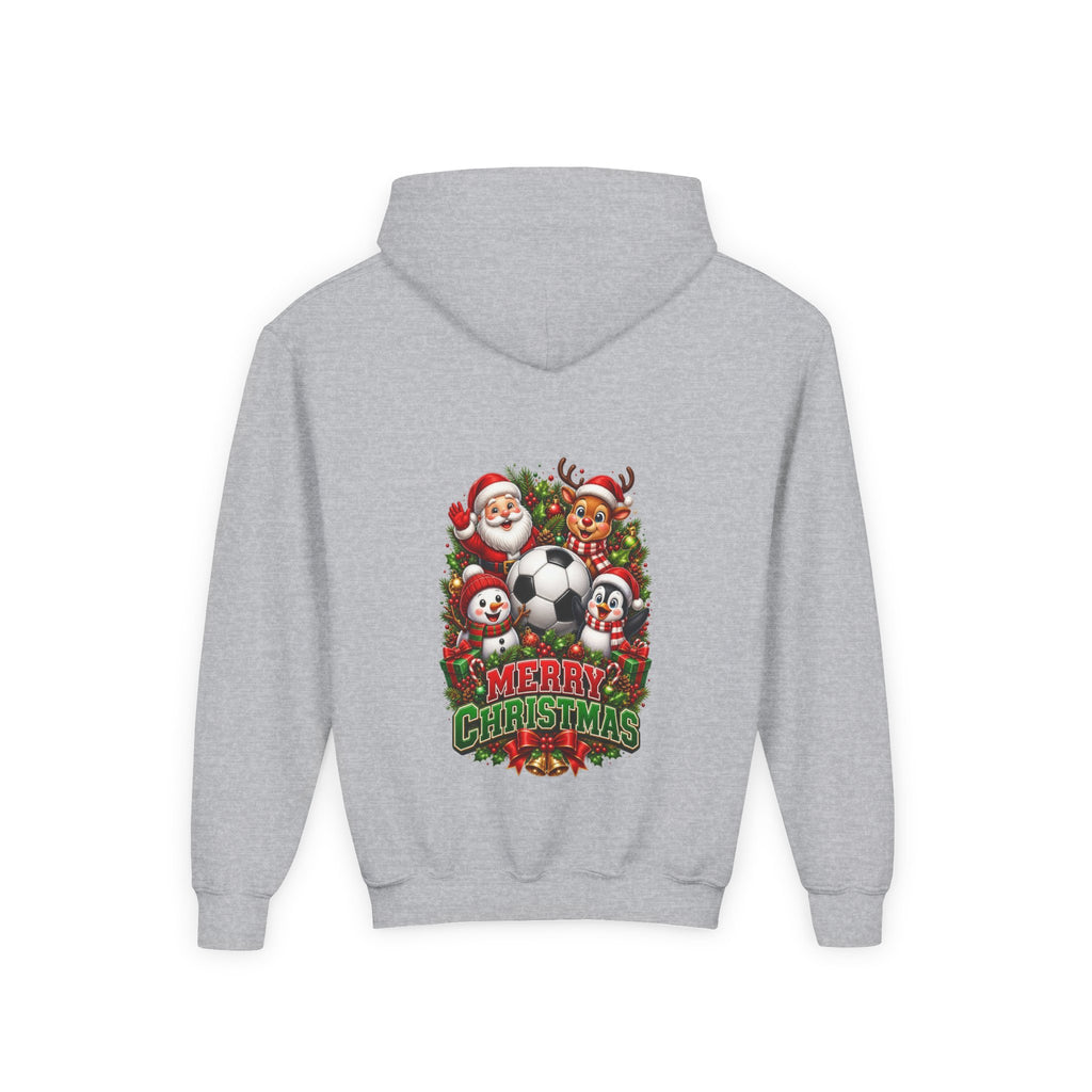 HAPPY HOLIDAY SOCCER YOUTH HODDIE (IMAGE INCREASE FOR VIEWING PURPOSE ONLY) ORIGINAL SLIGHT SMALLER
