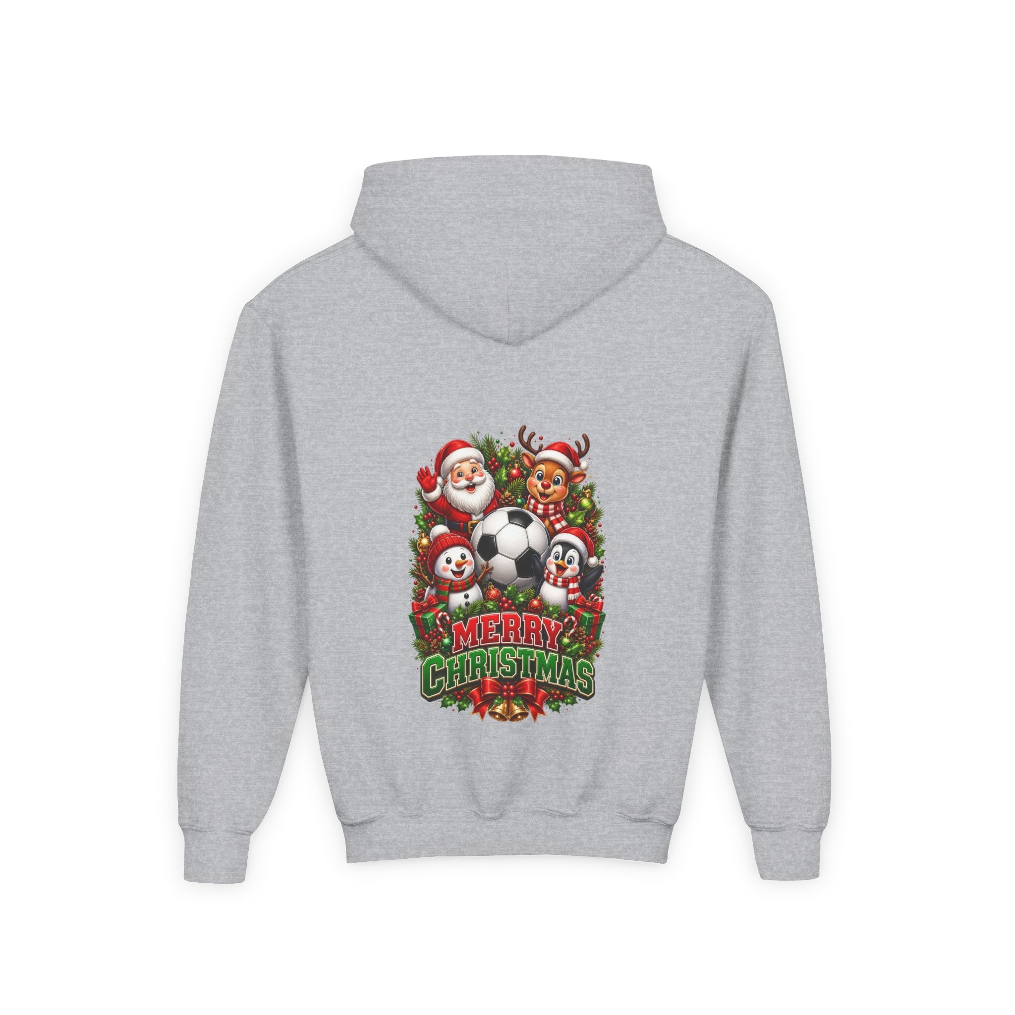 HAPPY HOLIDAY SOCCER YOUTH HODDIE (IMAGE INCREASE FOR VIEWING PURPOSE ONLY) ORIGINAL SLIGHT SMALLER