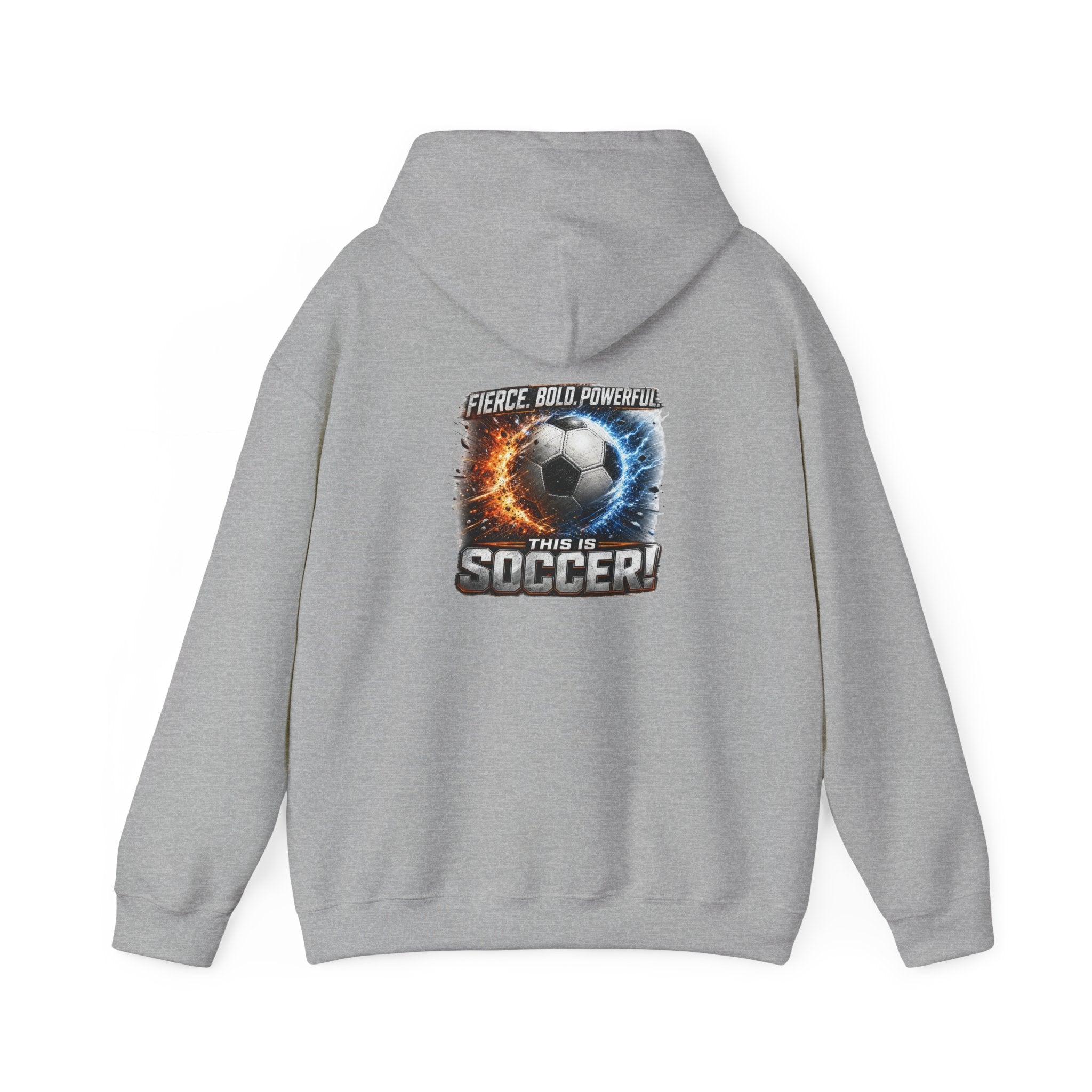 Soccer Player Hoodie, Fierce Bold Powerful Soccer Sweatshirt, Soccer Dad Gift, Athletic Hoodie