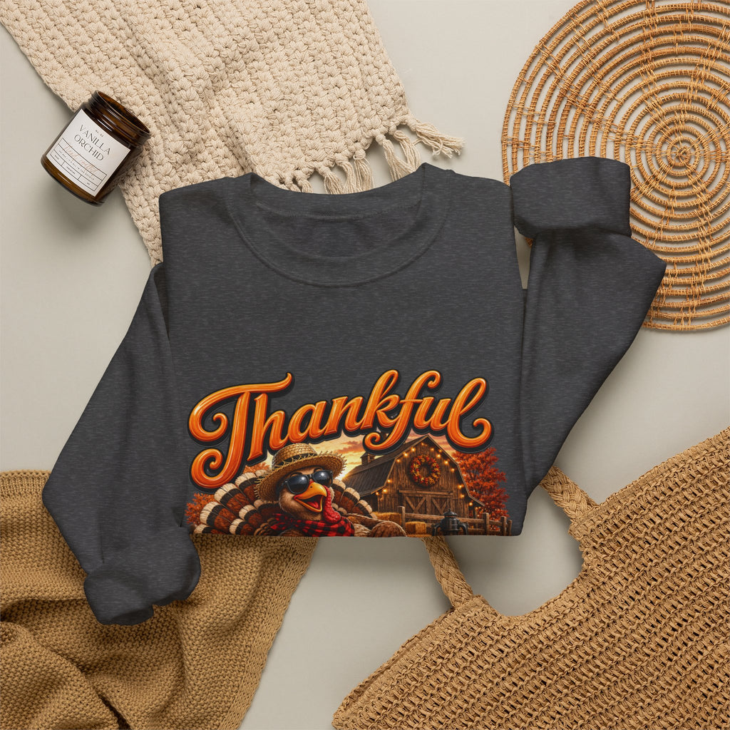 THANKFUL LOOKS GOOD ON ME Unisex Heavy Blend™ Crewneck Sweatshirt