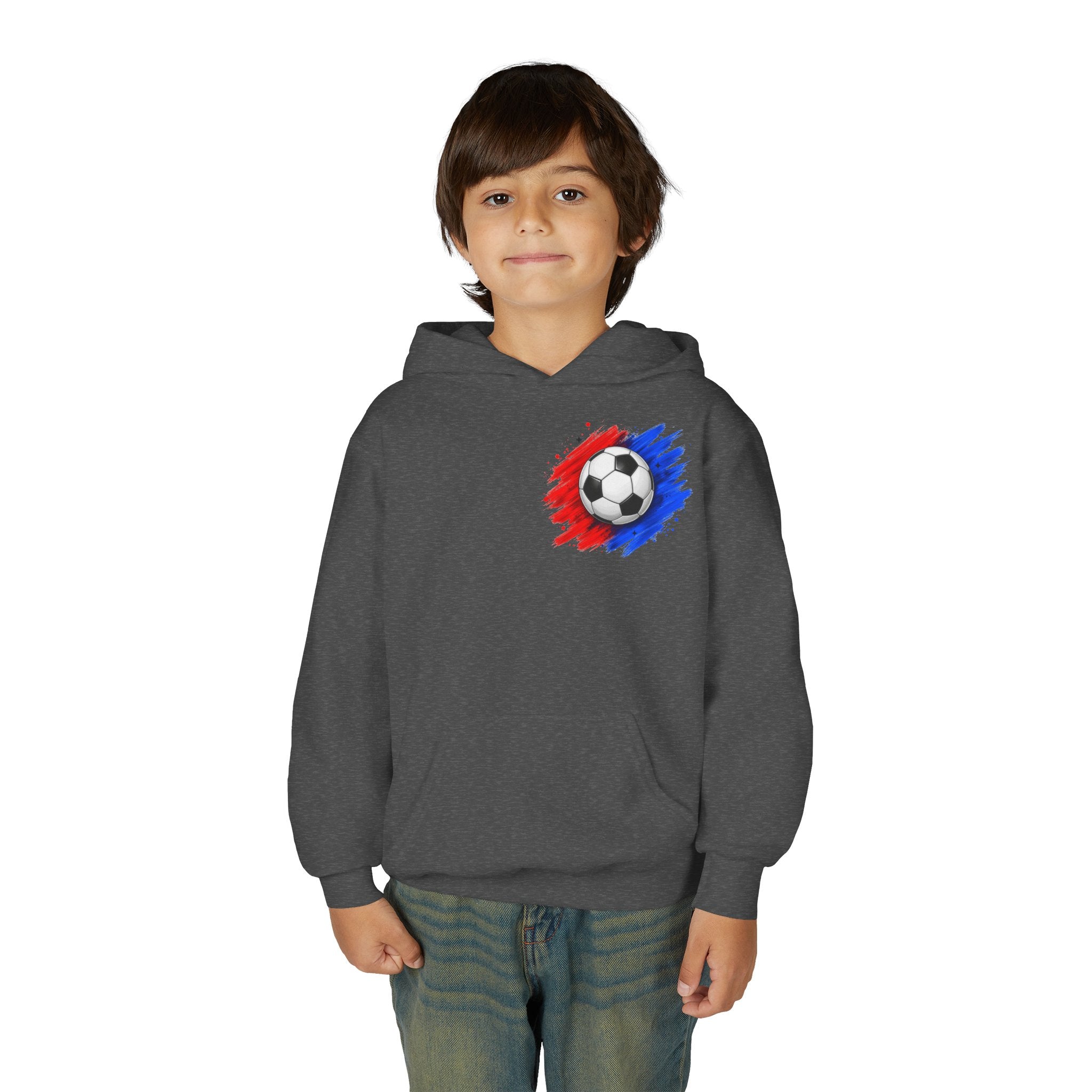 Brave Beats Attitude Soccer Hoodie for Boys | Youth Soccer Pullover | Kids Soccer Hoodie | Soccer Player Gift