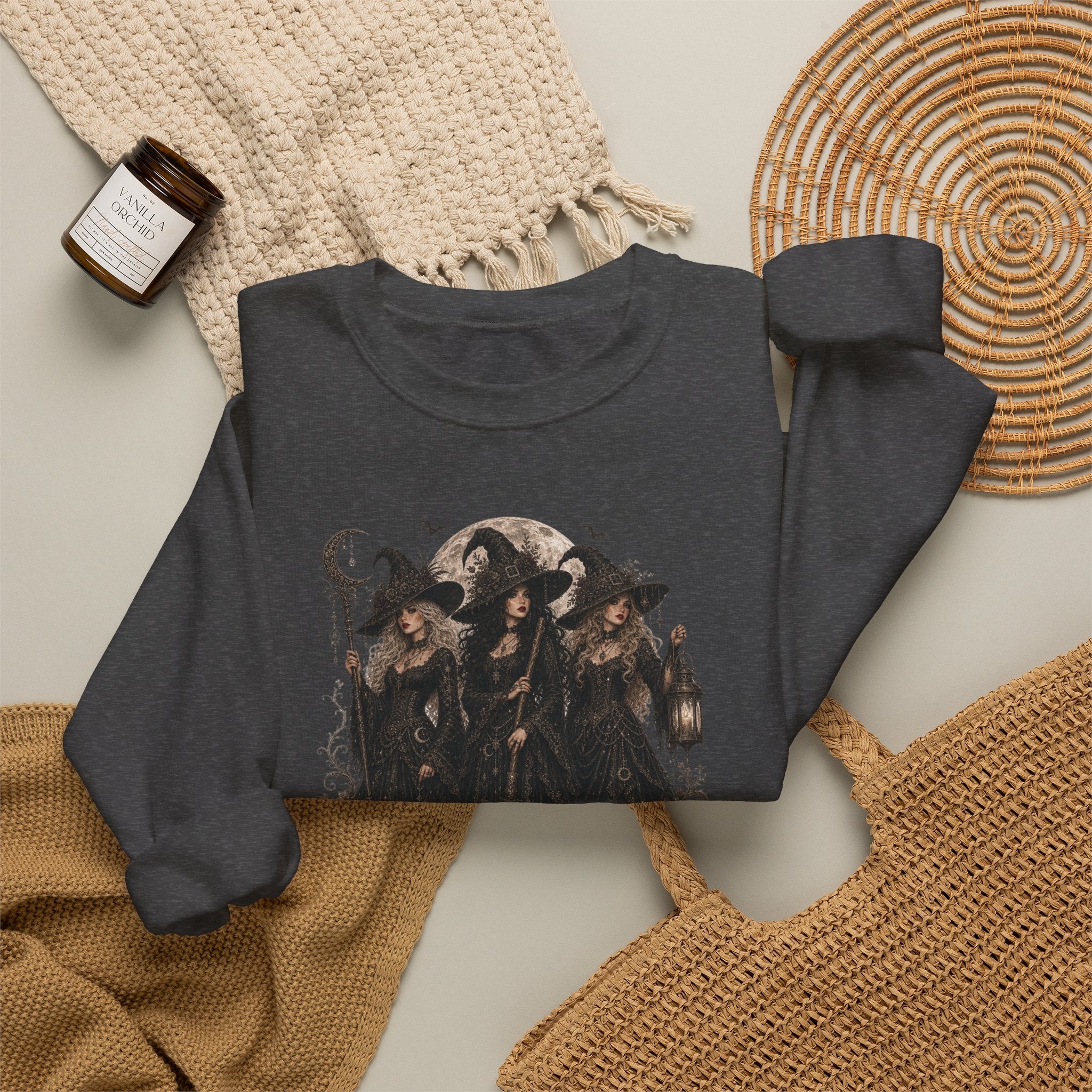 VINTAGE HALLOWEEN WITCHES Crewneck Sweatshirt