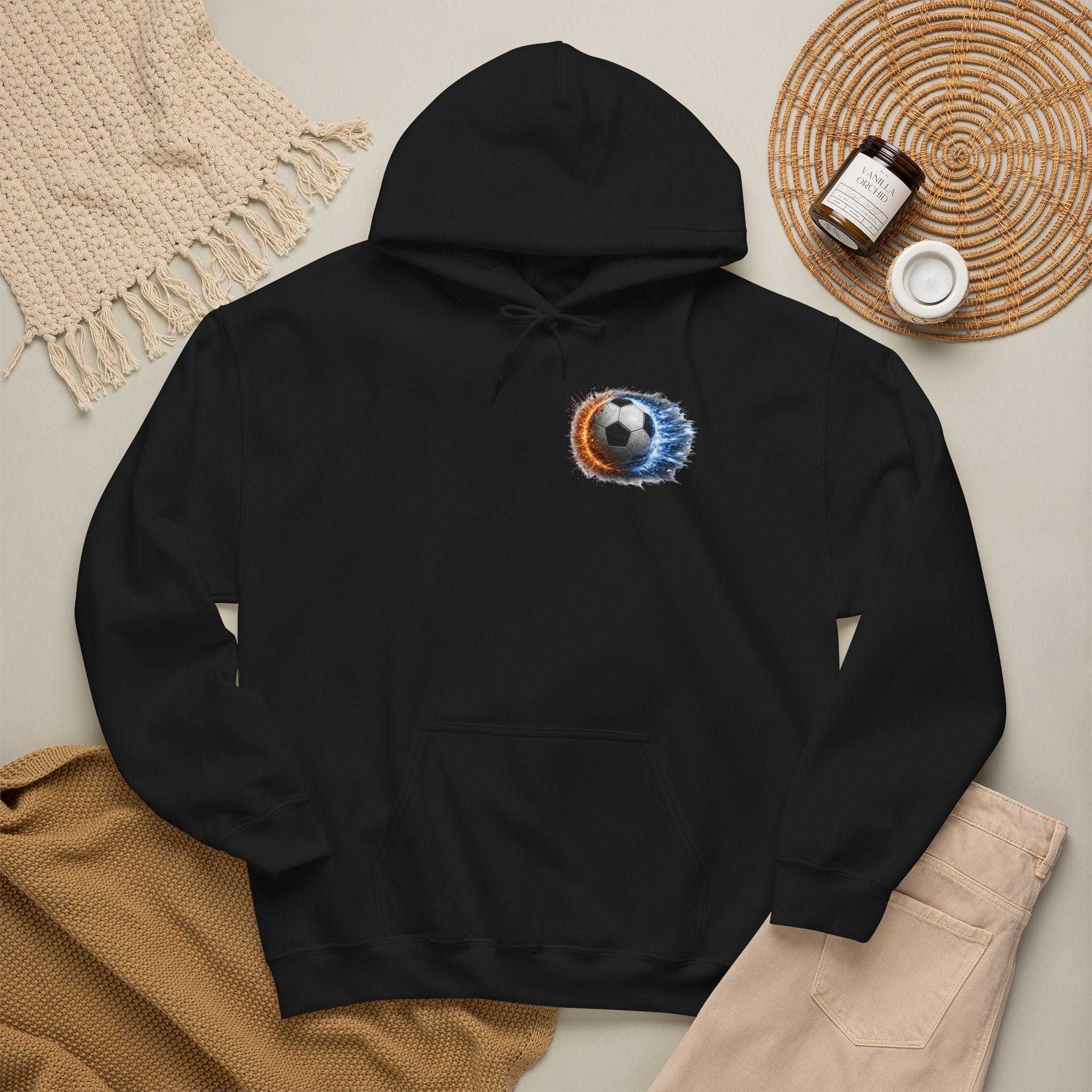 Soccer Player Hoodie, Fierce Bold Powerful Soccer Sweatshirt, Soccer Dad Gift, Athletic Hoodie