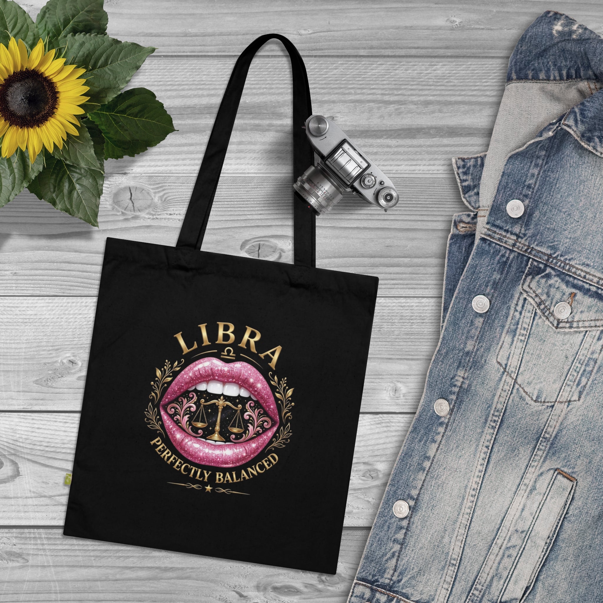 Libra Zodiac Celestial Tote Bag