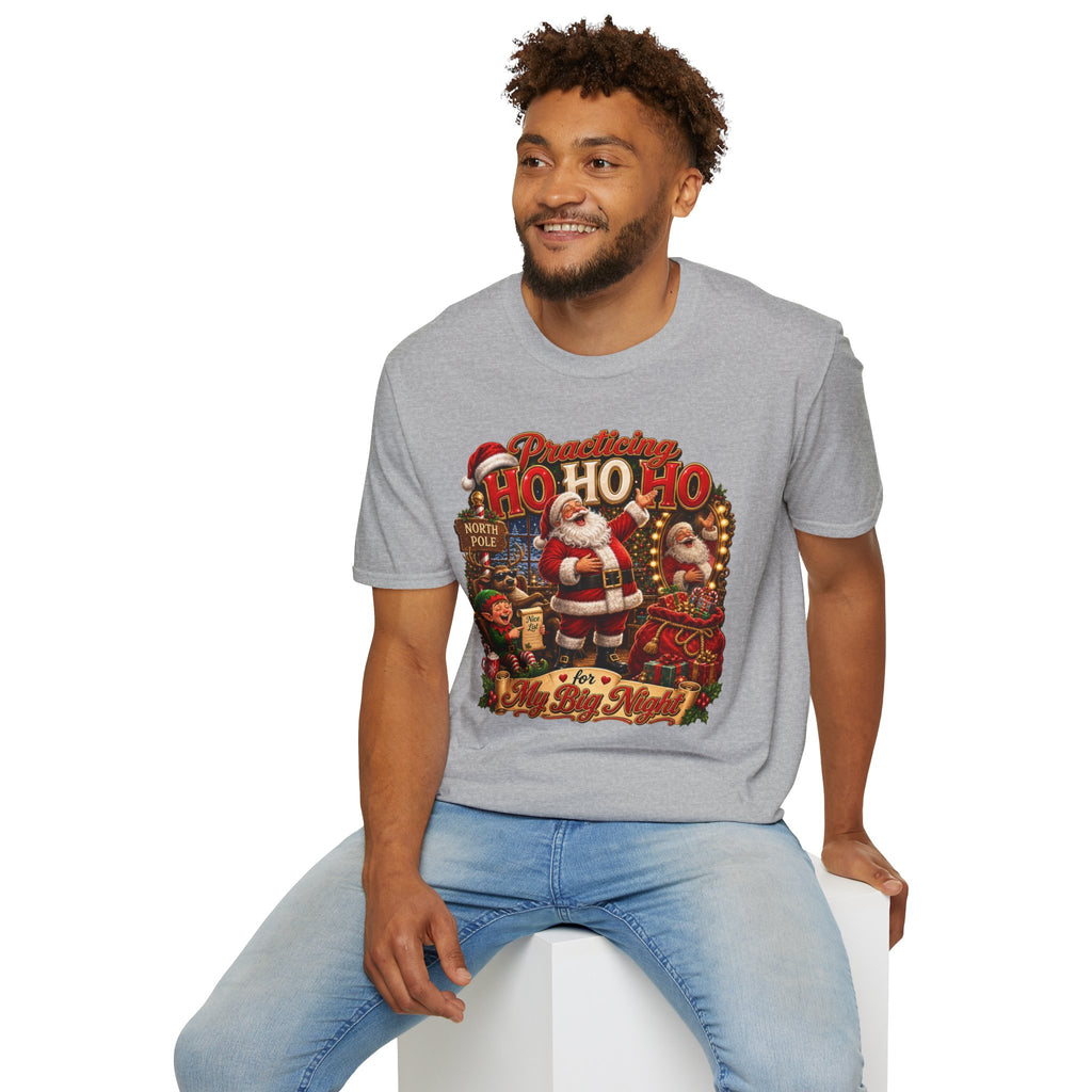 SANTA PRACTICING HOHOHO Unisex Softstyle T-Shirt