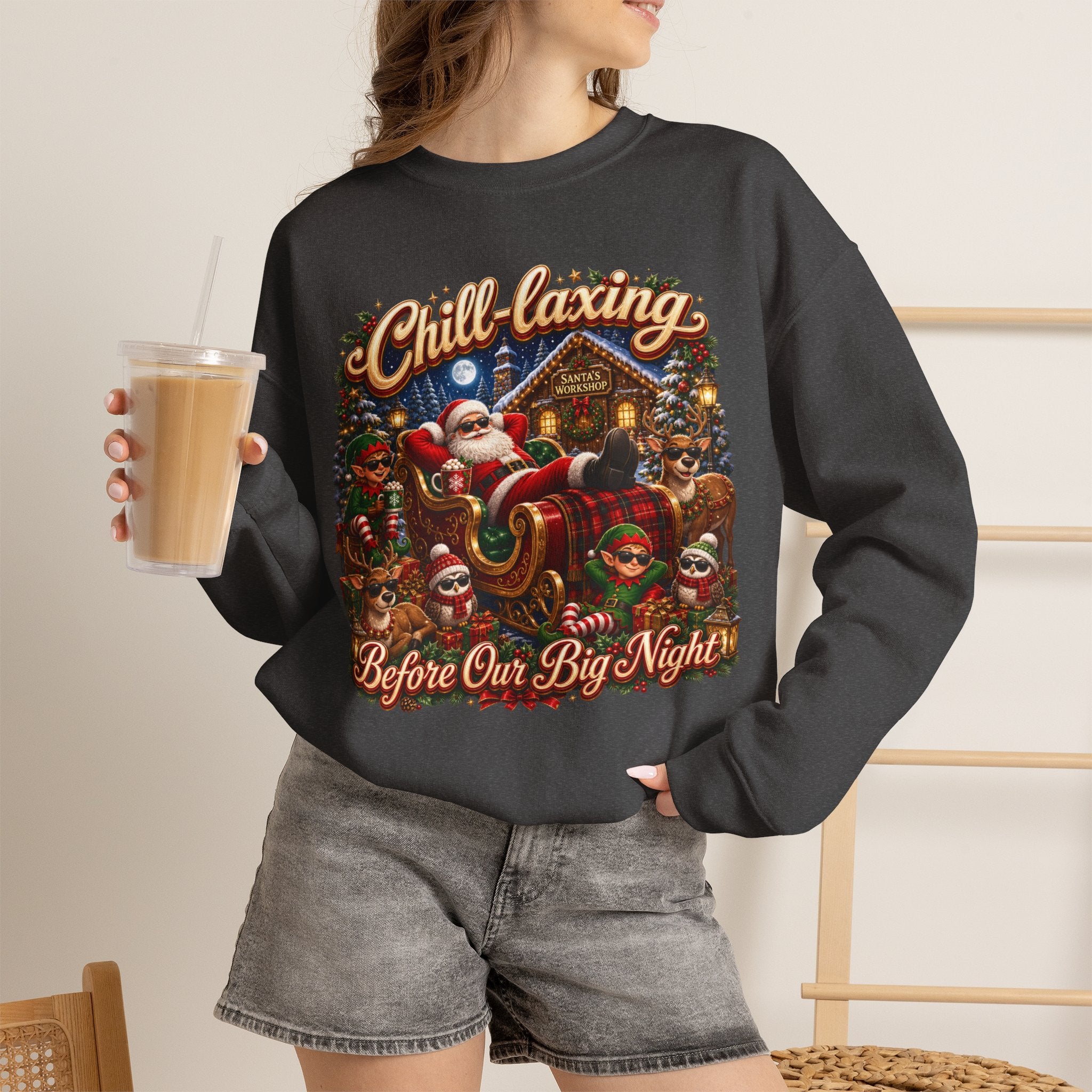 CHRISTMAS CHILL Unisex Heavy Blend™ Crewneck Sweatshirt