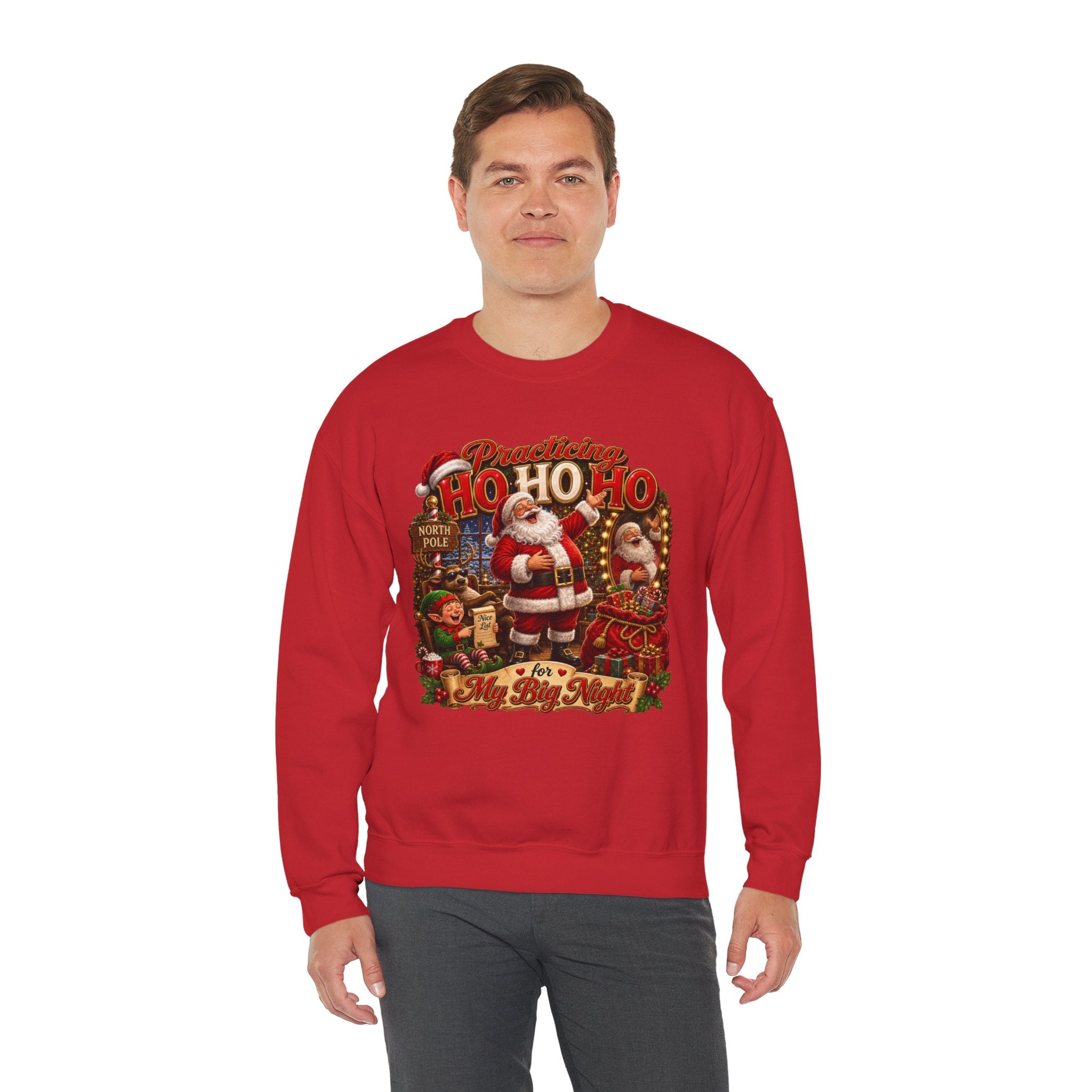 SANTA  PRACTICING HOHOHO Unisex Heavy Blend™ Crewneck Sweatshirt