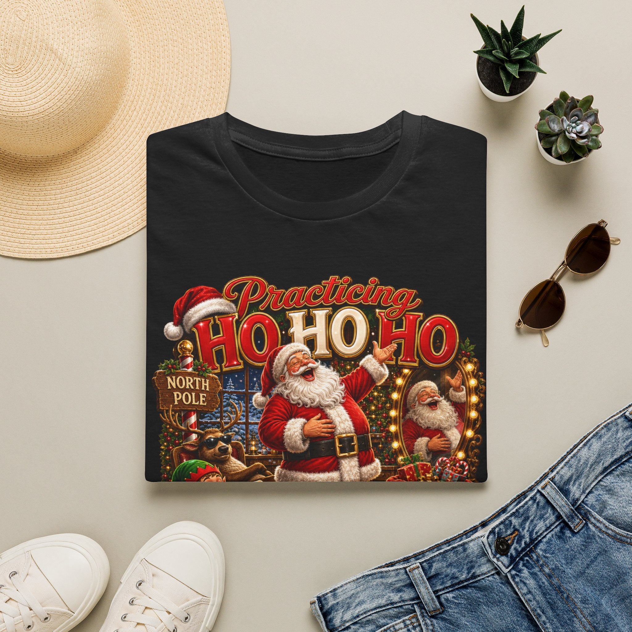 SANTA PRACTICING HOHOHO Unisex Softstyle T-Shirt