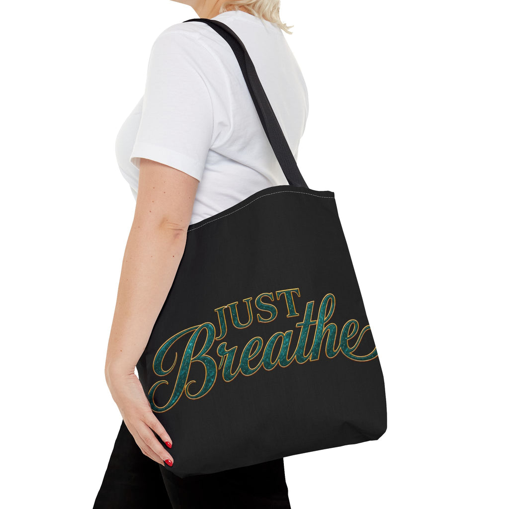 JUST BREATHE Tote Bag (AOP)