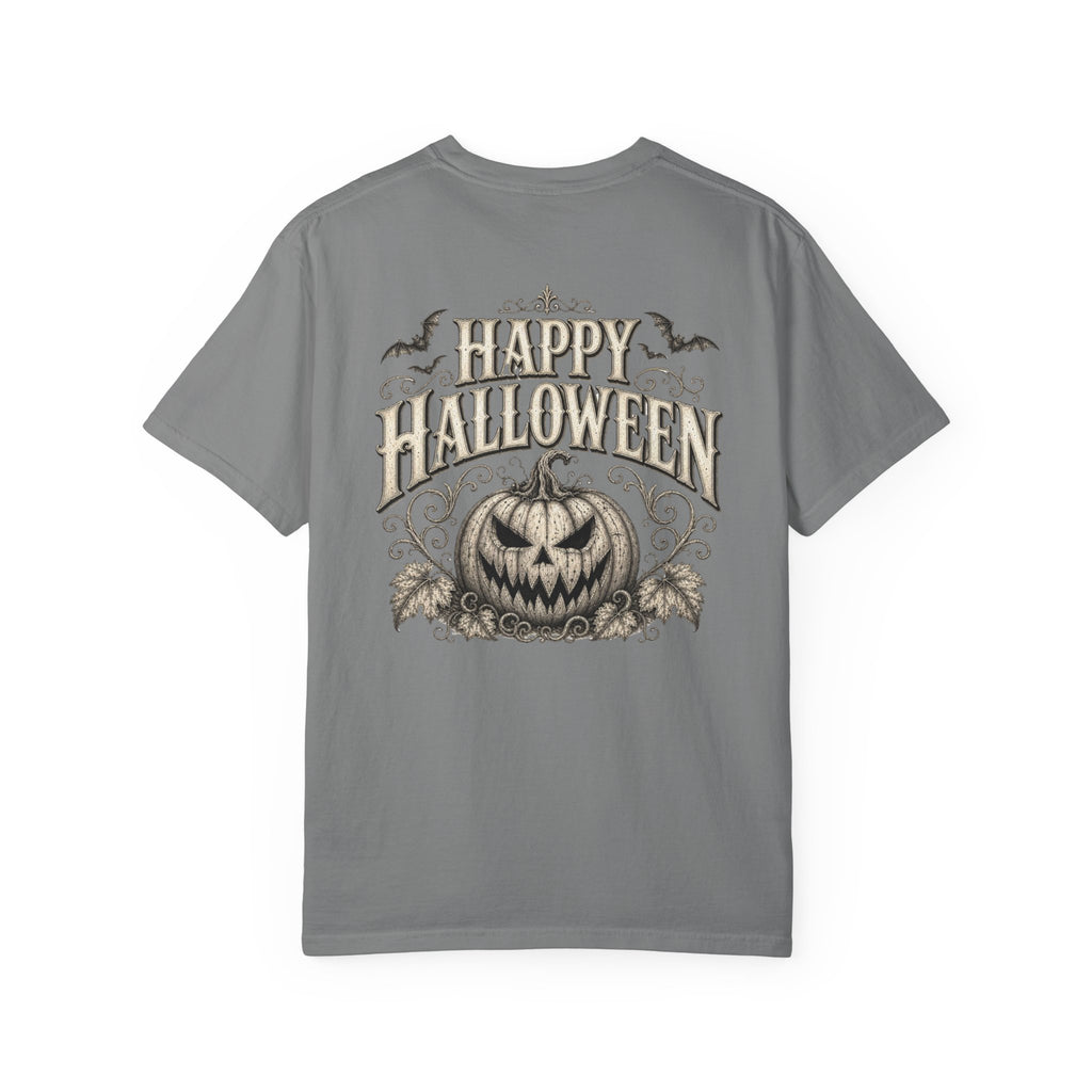 VINTAGE CREEPY PUMPKIN T-SHIRT Unisex Garment-Dyed T-shirt
