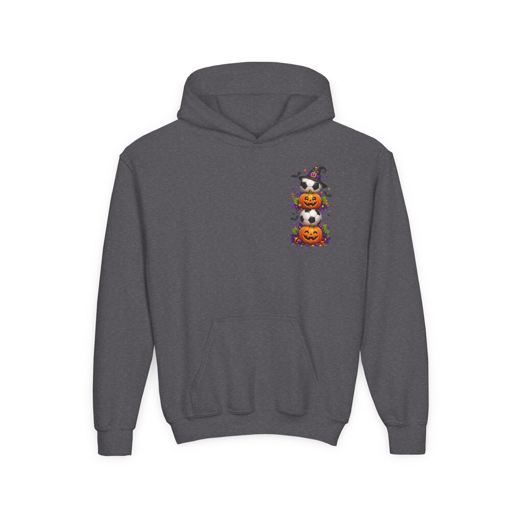 Kids Halloween Soccer Hoodie | Youth Trick or Treat Soccer Pullover | Happy Halloween Soccer Ball Hoodie | Boys Fall Hoodie | Soccer Player Gift