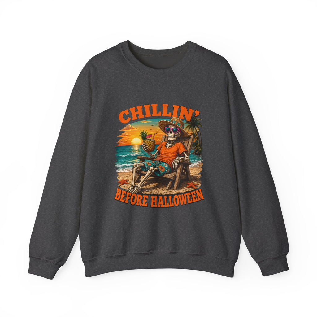 CHILLIN BEFORE HALLOWEEN Unisex Heavy Blend™ Crewneck Sweatshirt