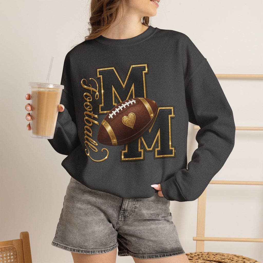FOOTBALL MOM Heavy Blend™ Crewneck Sweatshirt