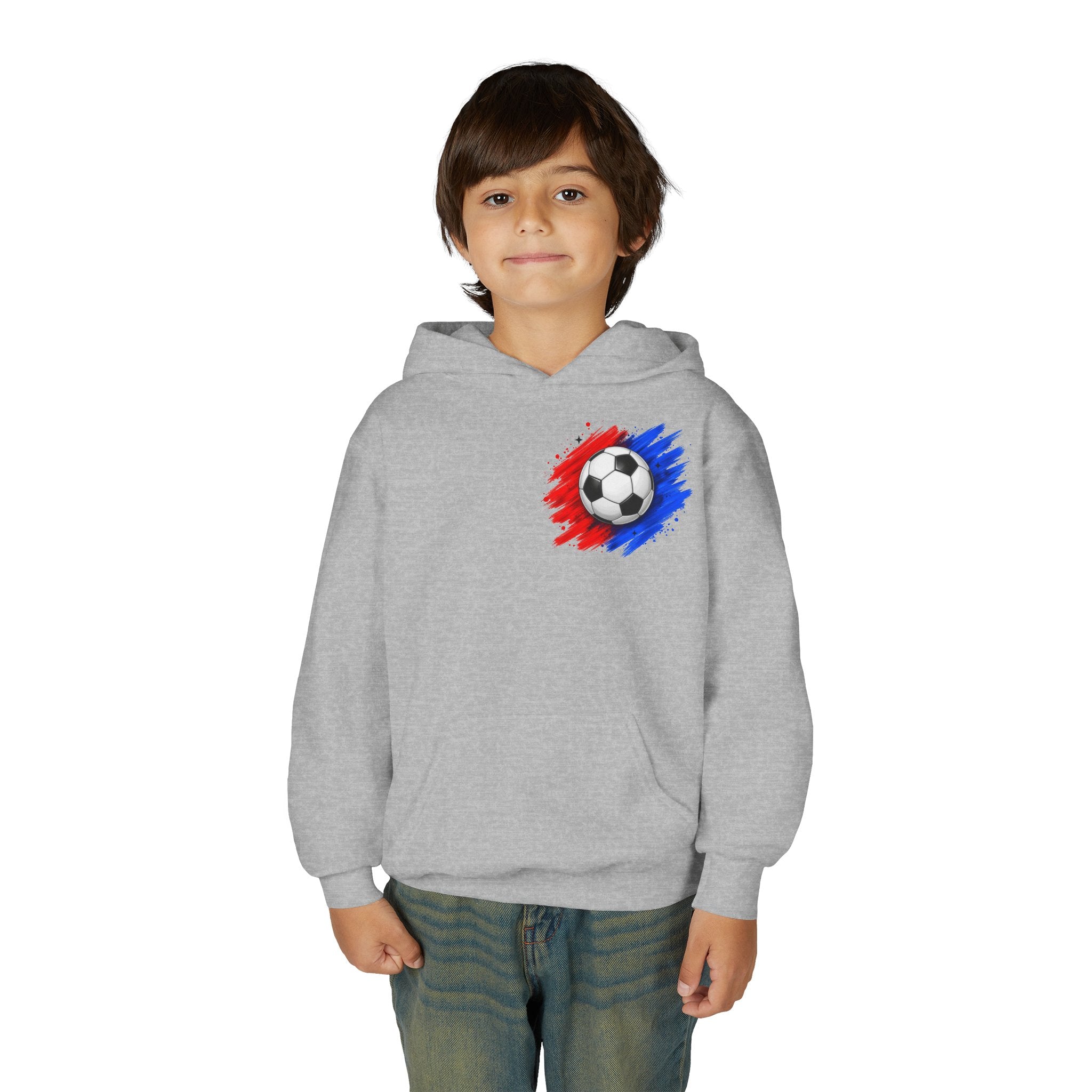 Brave Beats Attitude Soccer Hoodie for Boys | Youth Soccer Pullover | Kids Soccer Hoodie | Soccer Player Gift