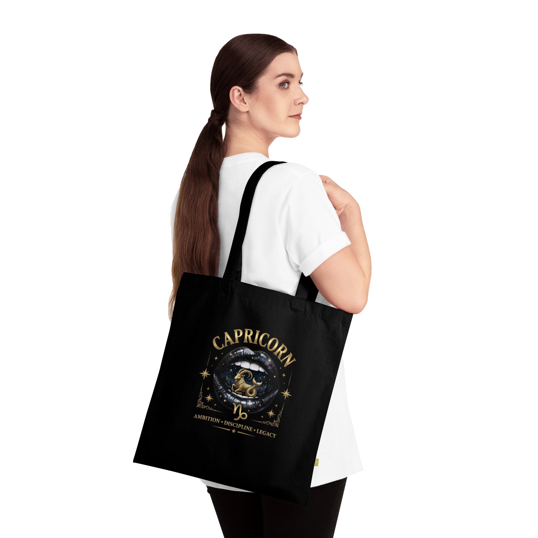 Capricorn Zodiac Celestial Tote Bag
