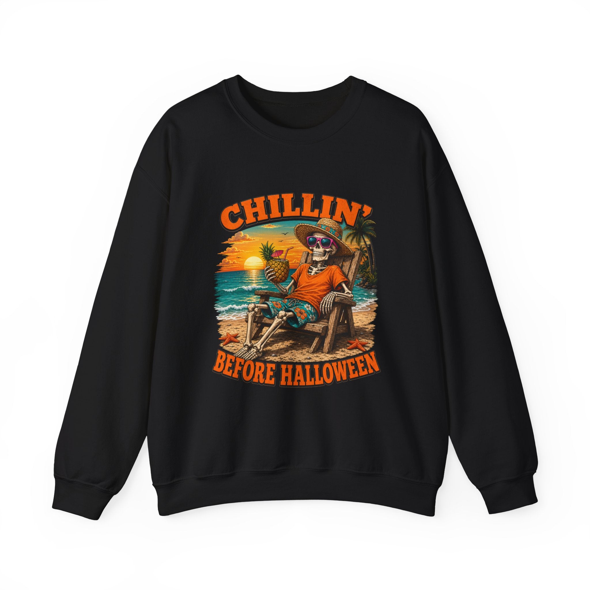 CHILLIN BEFORE HALLOWEEN Unisex Heavy Blend™ Crewneck Sweatshirt
