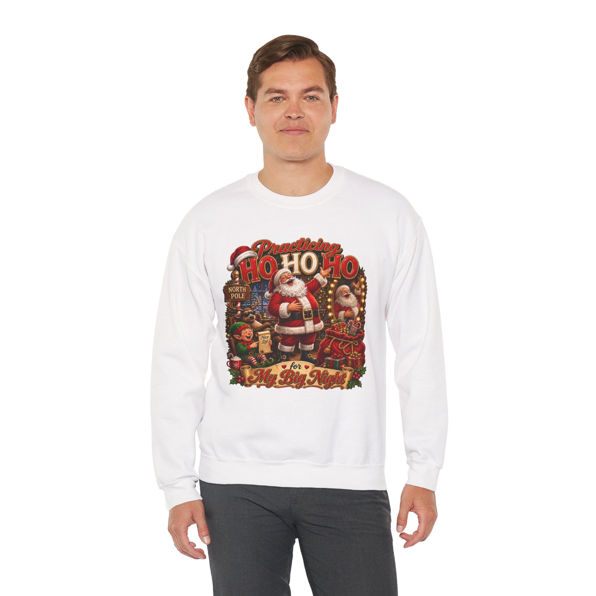SANTA  PRACTICING HOHOHO Unisex Heavy Blend™ Crewneck Sweatshirt