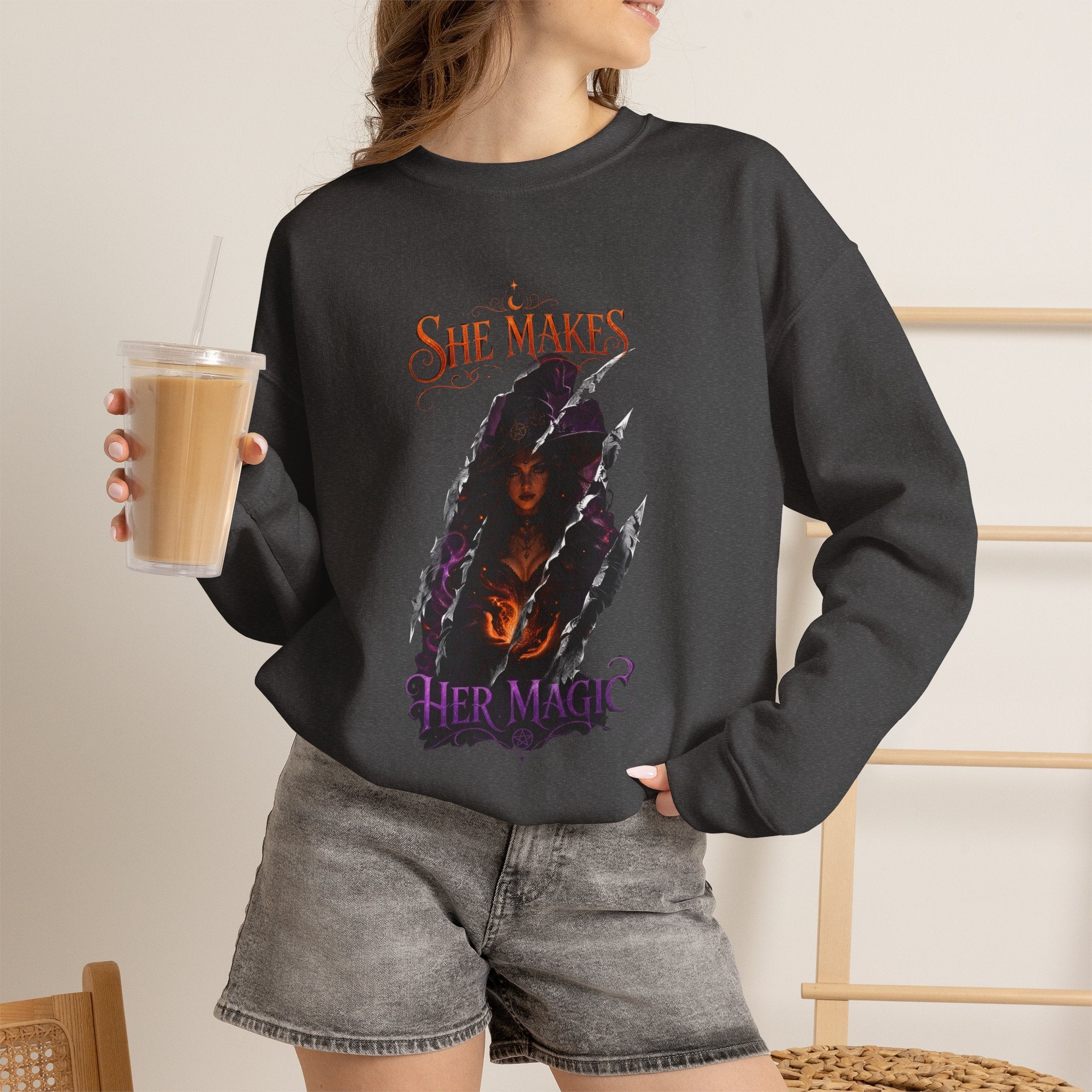 SHE MAKE HER MAGIC HALLOWEEN Sweatshirt