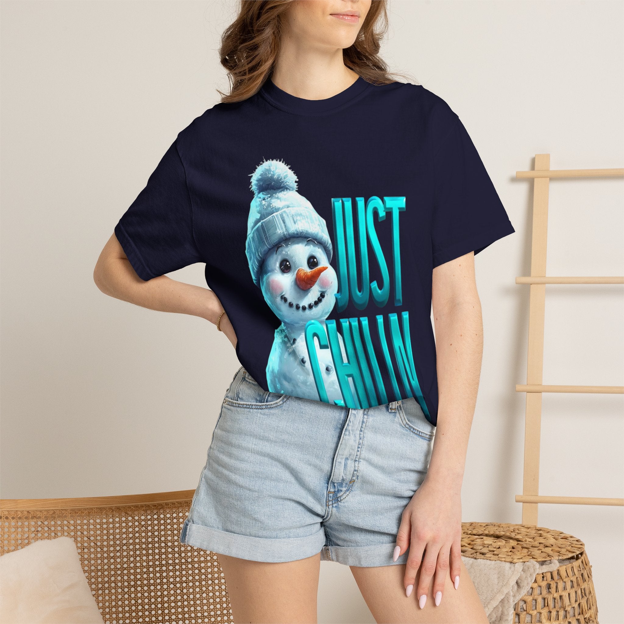 JUST CHILLN SNOWMAN Unisex Garment-Dyed T-shirt