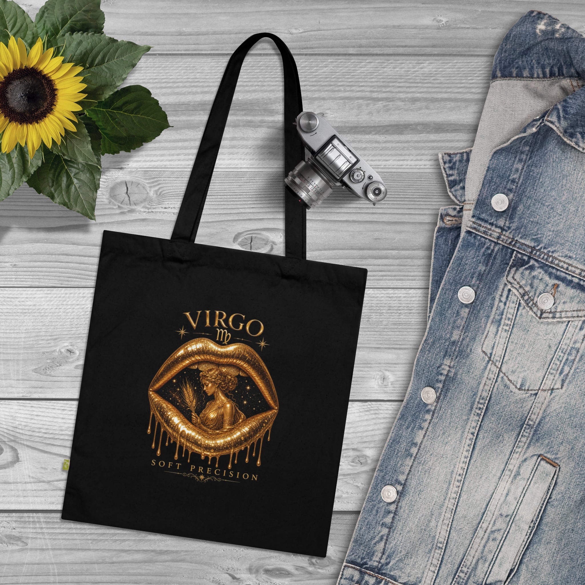 Virgo Zodiac Celestial Tote Bag