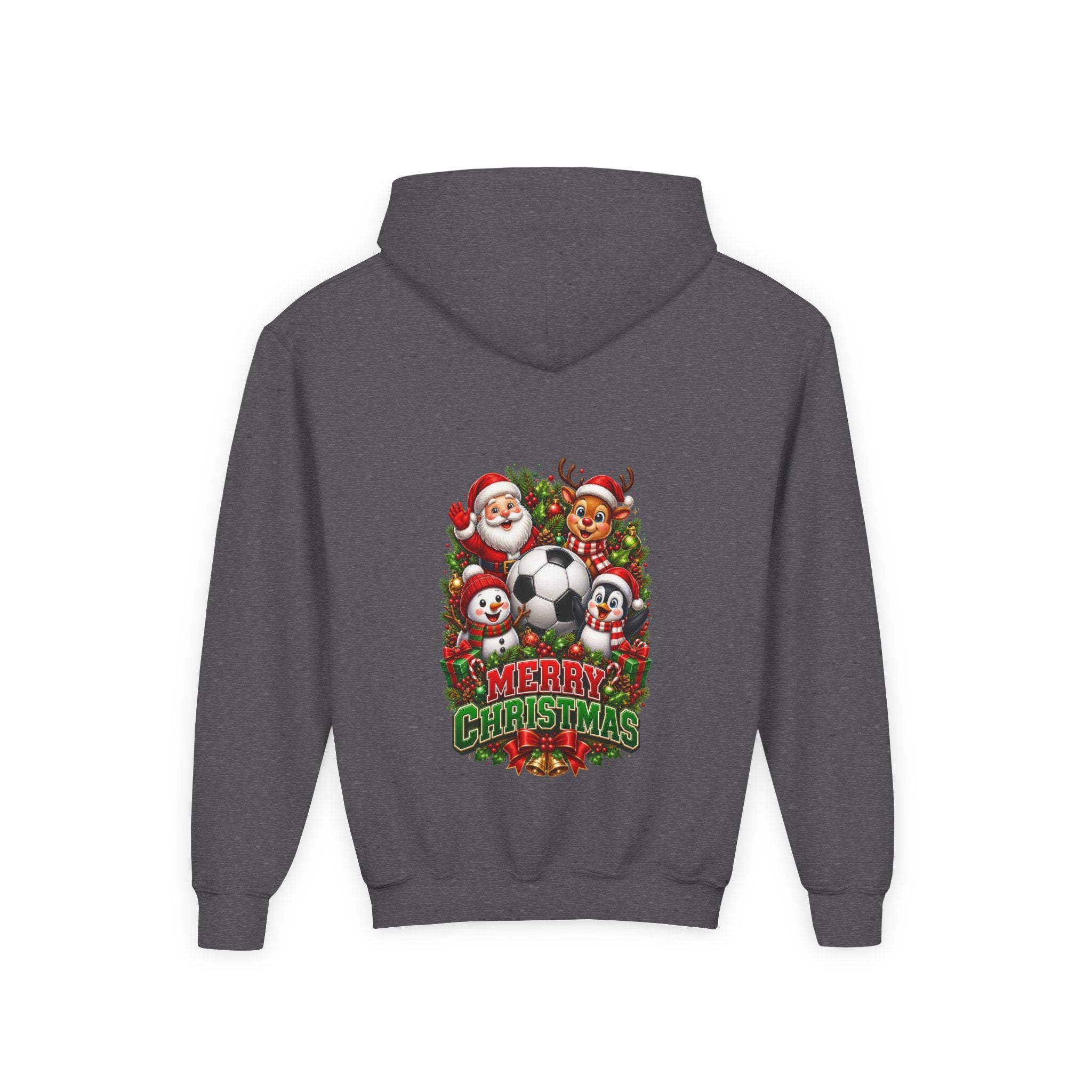HAPPY HOLIDAY SOCCER YOUTH HODDIE (IMAGE INCREASE FOR VIEWING PURPOSE ONLY) ORIGINAL SLIGHT SMALLER
