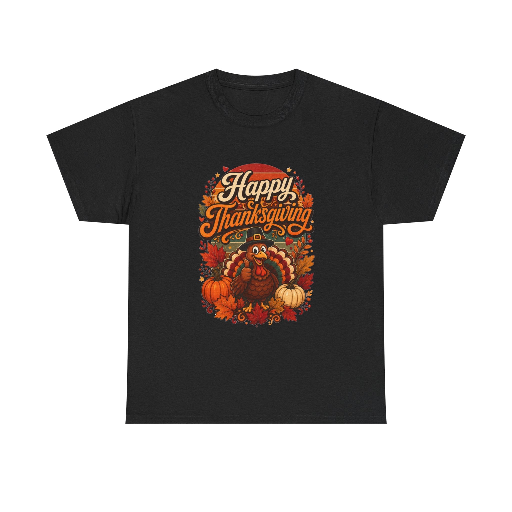 Happy Thanksgiving Unisex Heavy Cotton Tee