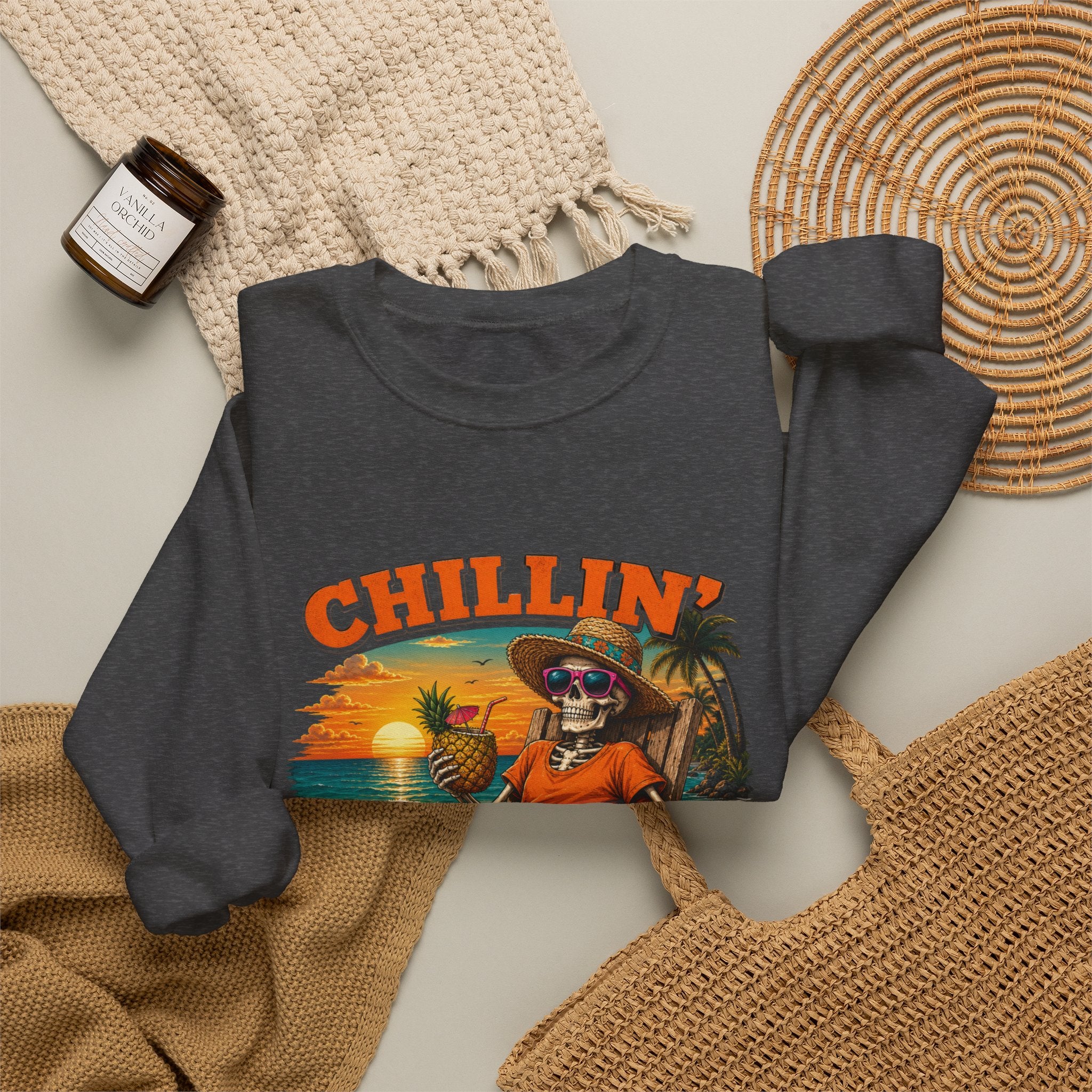 CHILLIN BEFORE HALLOWEEN Unisex Heavy Blend™ Crewneck Sweatshirt