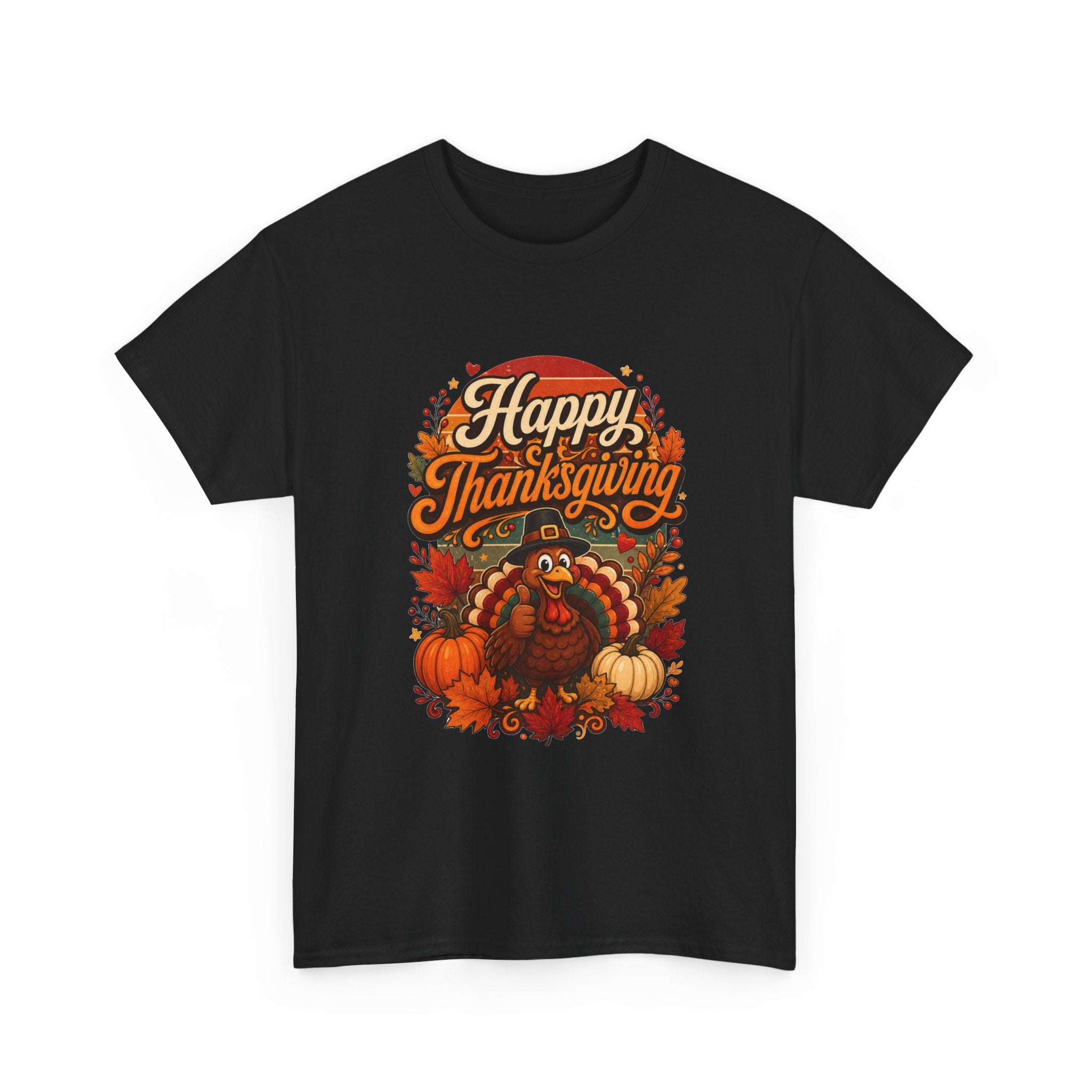 Happy Thanksgiving Unisex Heavy Cotton Tee