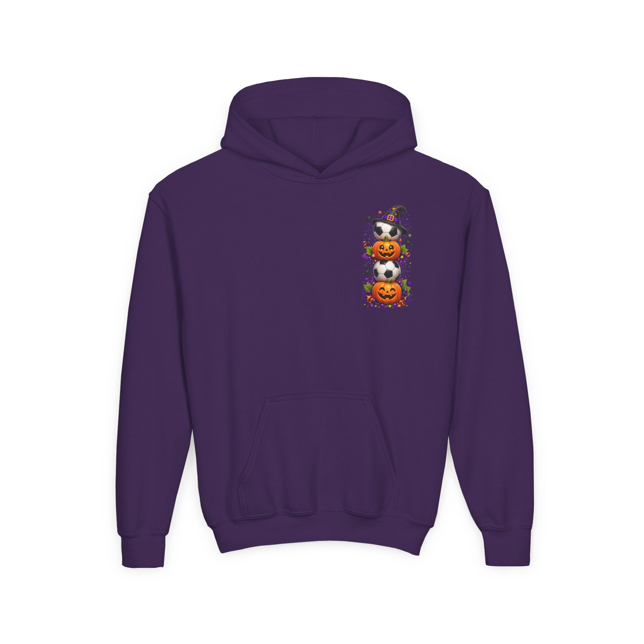 Kids Halloween Soccer Hoodie | Youth Trick or Treat Soccer Pullover | Happy Halloween Soccer Ball Hoodie | Boys Fall Hoodie | Soccer Player Gift