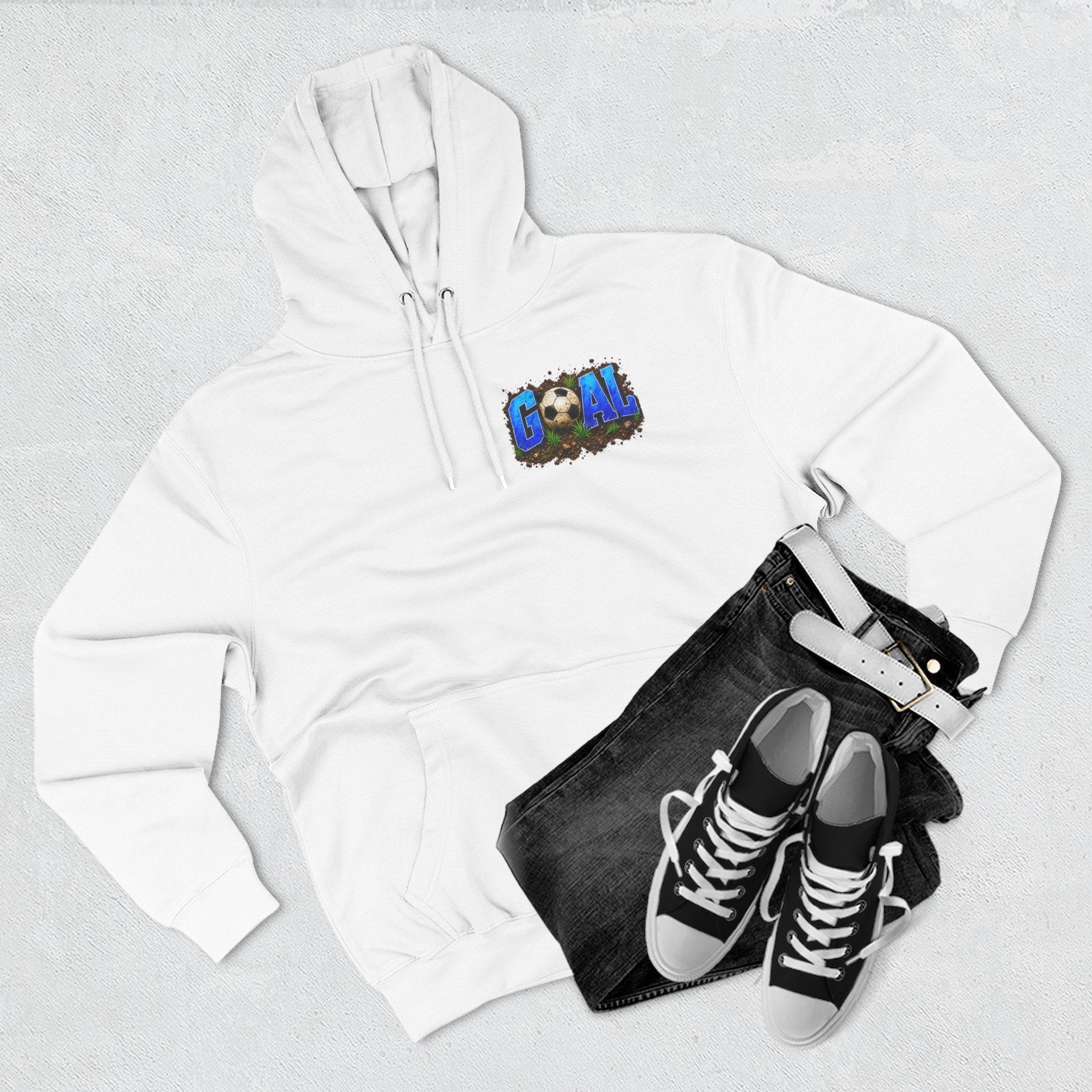 Three-Panel FleeFunny Soccer Tournament Hoodie | My Goal Is to Say No MoreFunny Soccer Tournament Hoodie s... Not!! | Soccer Mom & Dad Gift | Soccer Coach Hoodiece Hoodie