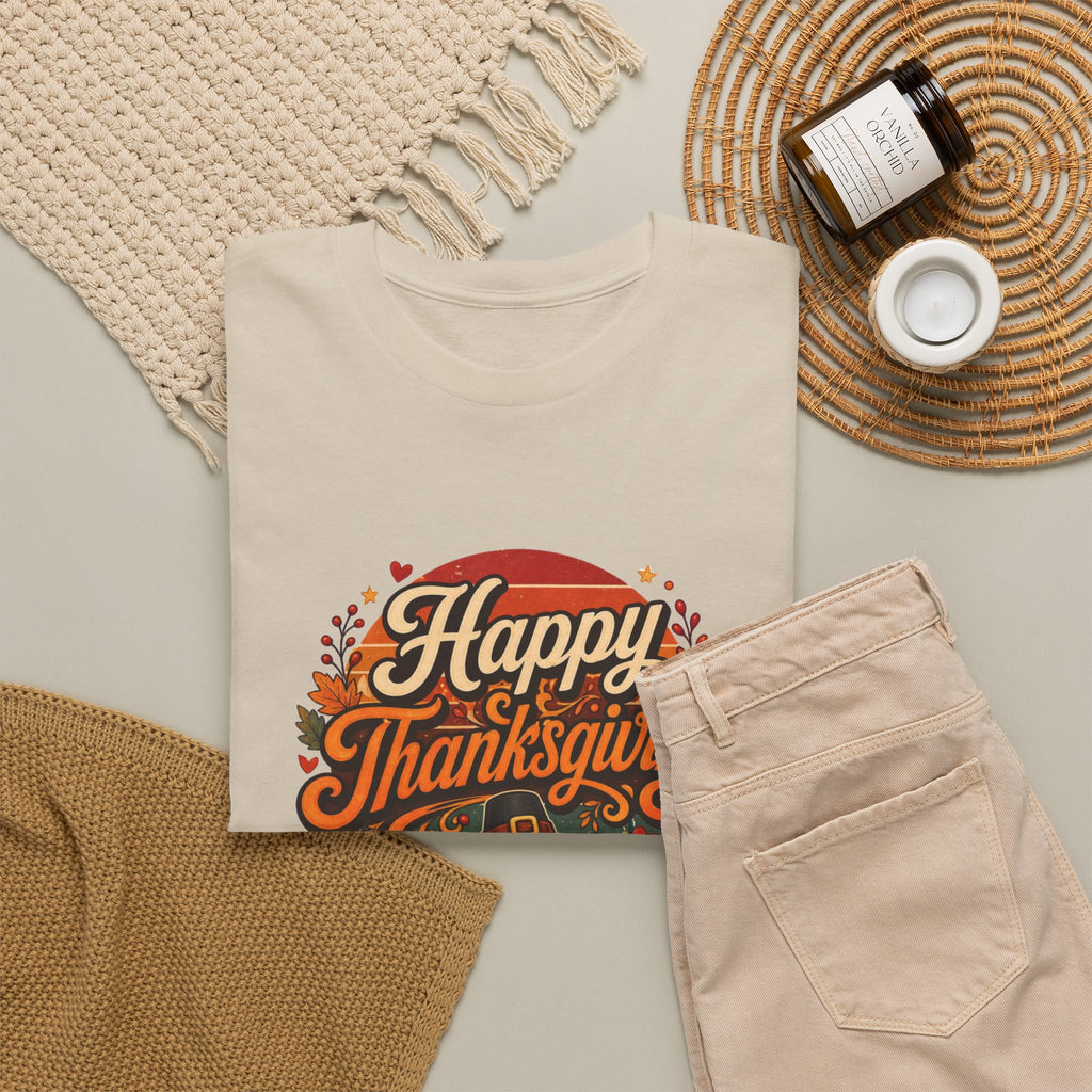 Happy Thanksgiving Unisex Heavy Cotton Tee