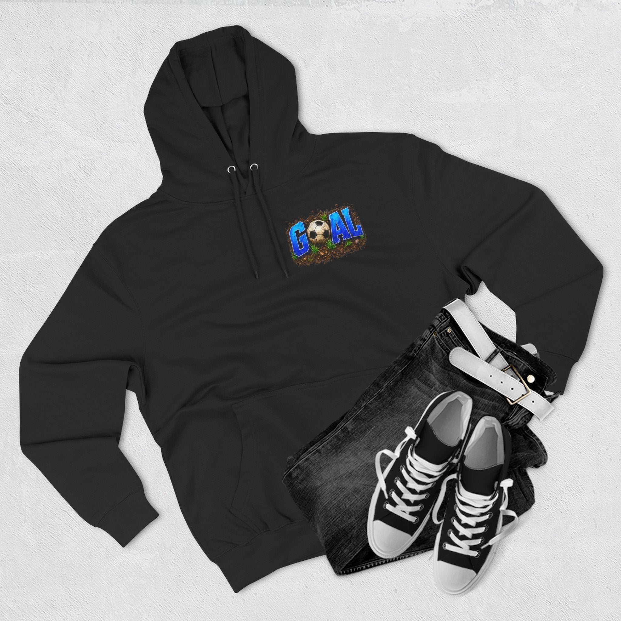 Three-Panel FleeFunny Soccer Tournament Hoodie | My Goal Is to Say No MoreFunny Soccer Tournament Hoodie s... Not!! | Soccer Mom & Dad Gift | Soccer Coach Hoodiece Hoodie