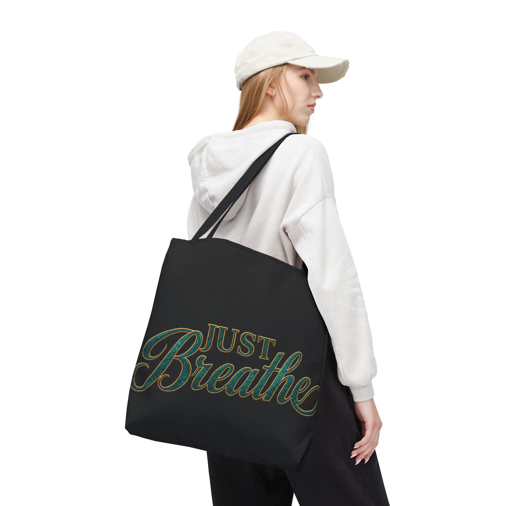 JUST BREATHE Tote Bag (AOP)