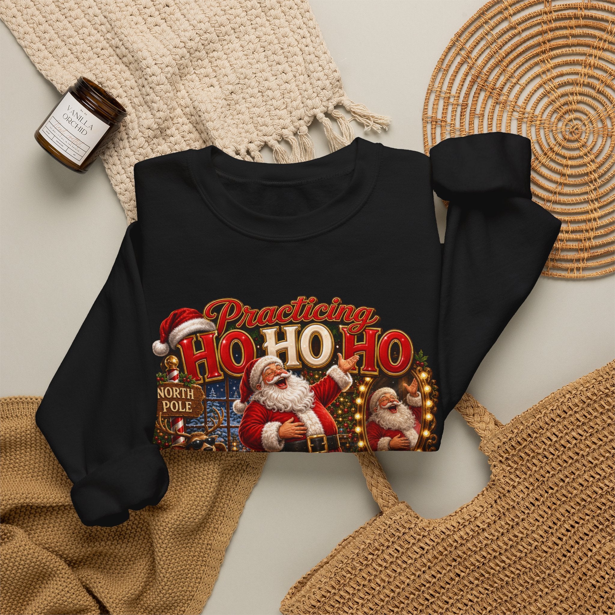 SANTA  PRACTICING HOHOHO Unisex Heavy Blend™ Crewneck Sweatshirt