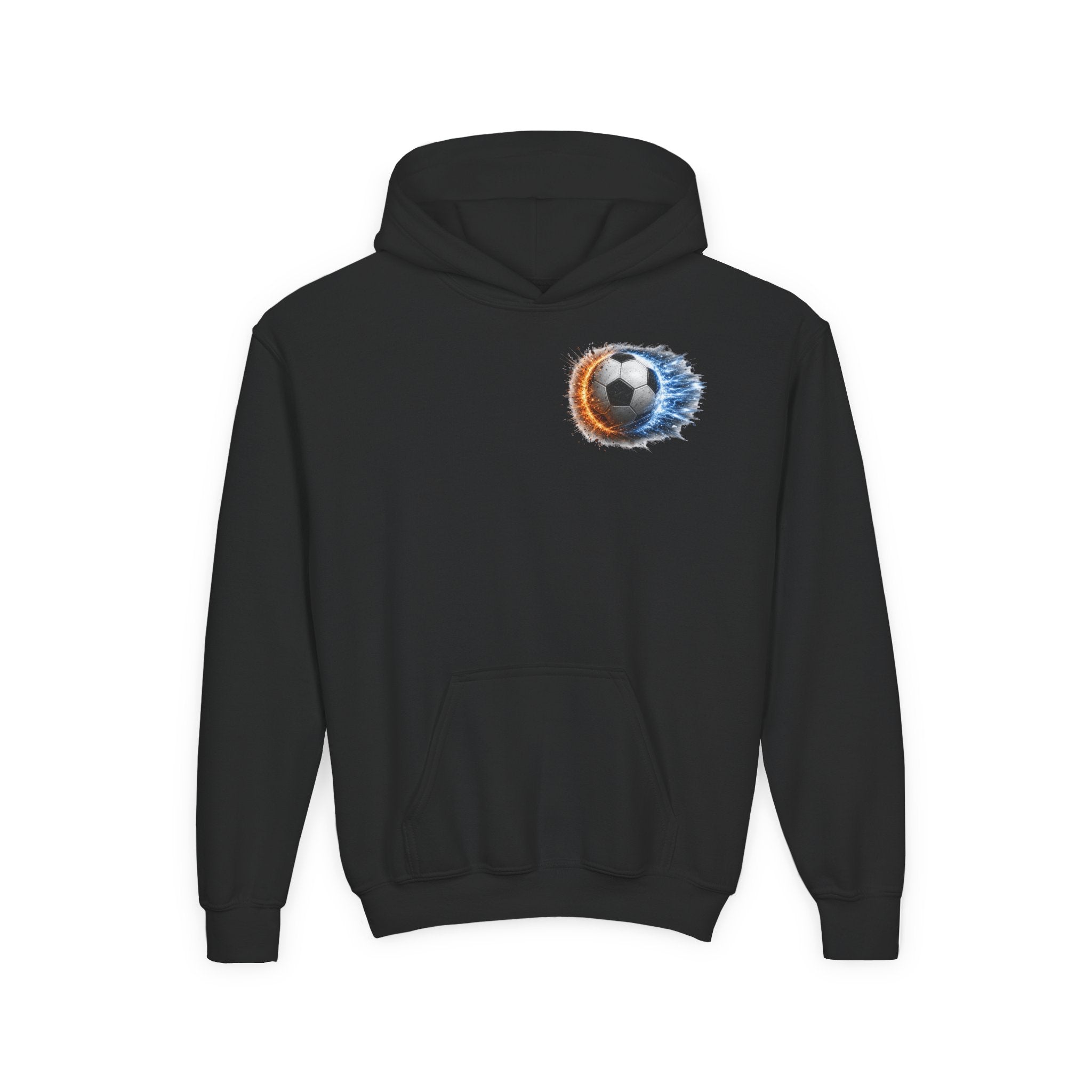 Fierce. Bold. Powerful. Soccer Hoodie | Kids Soccer Sweatshirt | Youth Soccer Gift Soccer Ball Graphic Youth Hoodie