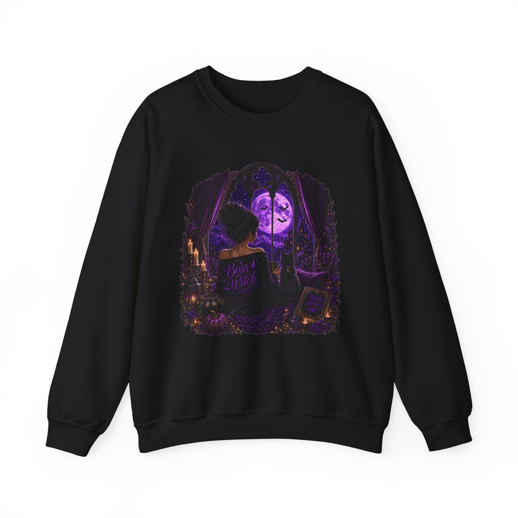 Boss Witch Halloween Crewneck Sweatshirt
