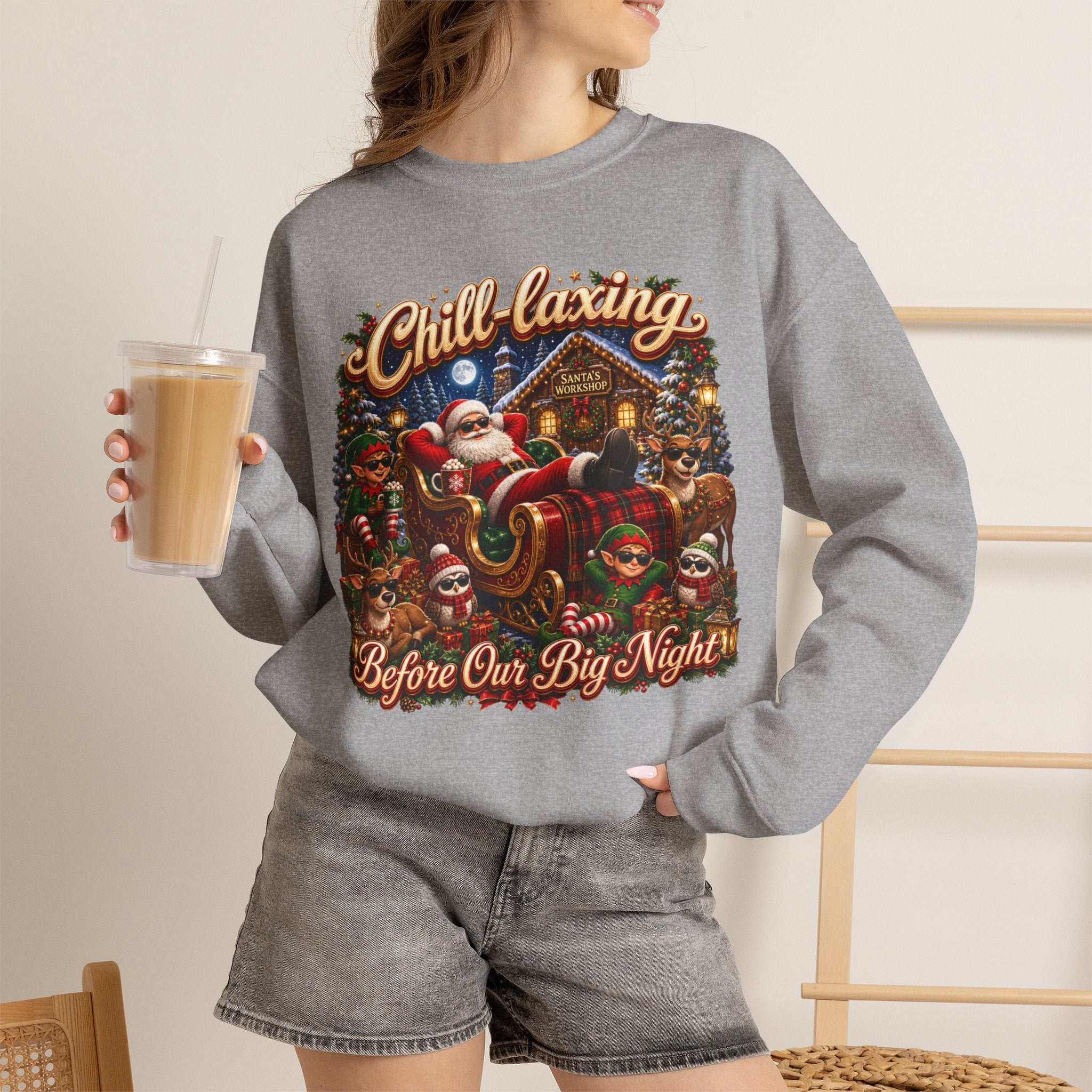 CHRISTMAS CHILL Unisex Heavy Blend™ Crewneck Sweatshirt