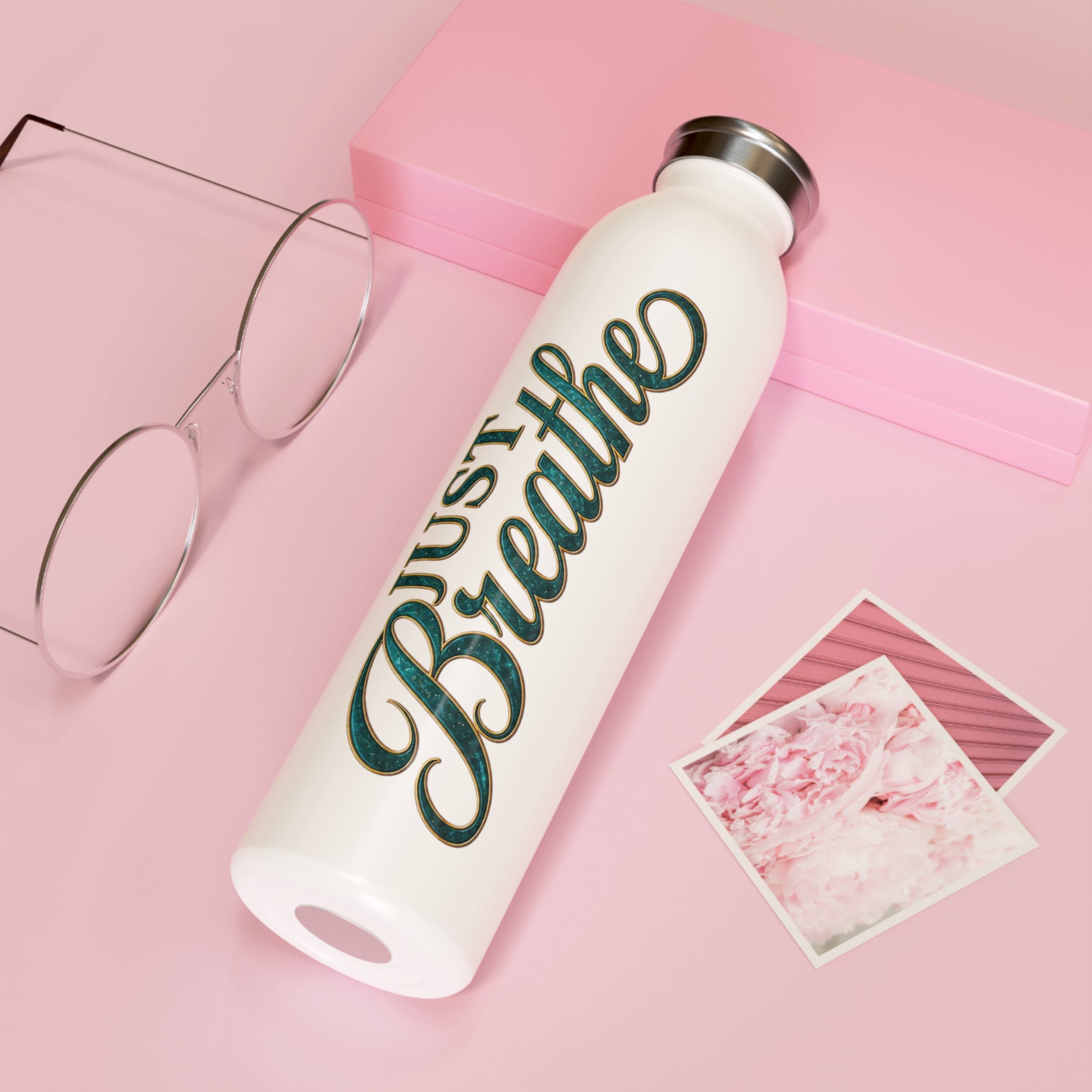 Just Breathe Slim Water Bottle