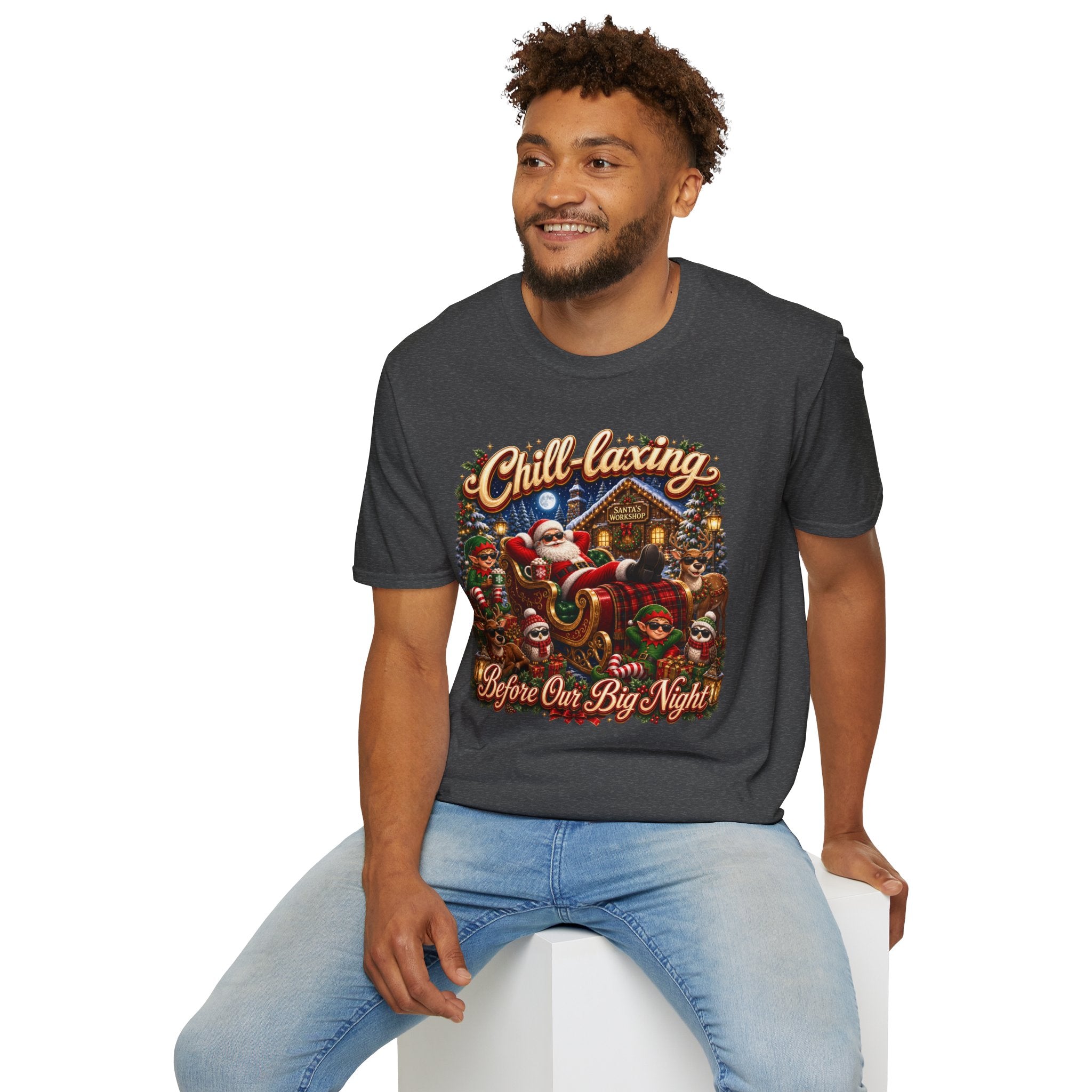 JUST CHILLIN SANTA Unisex Softstyle T-Shirt